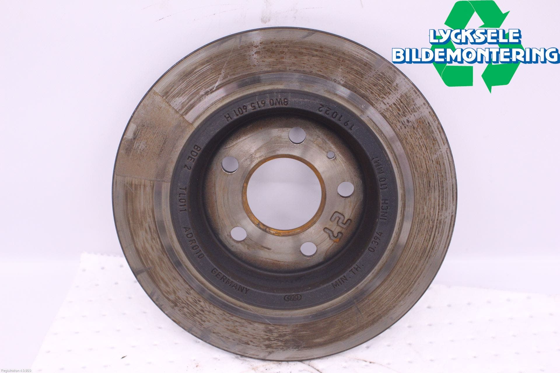 Audi A4/S4 B9 20- Bromsskiva Bak