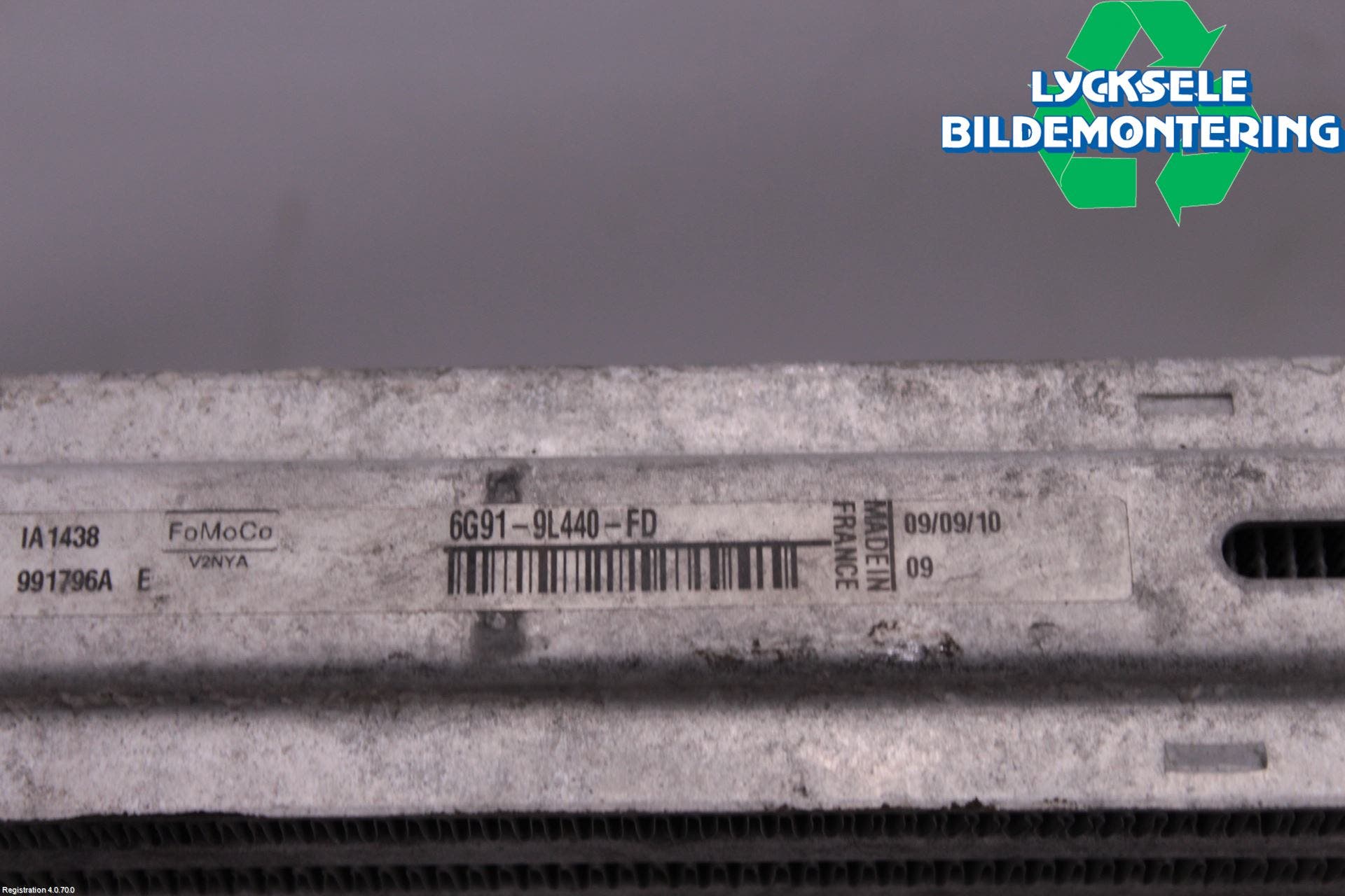 Ford MONDEO 07-15 Laddluft-Intercooler Kyl