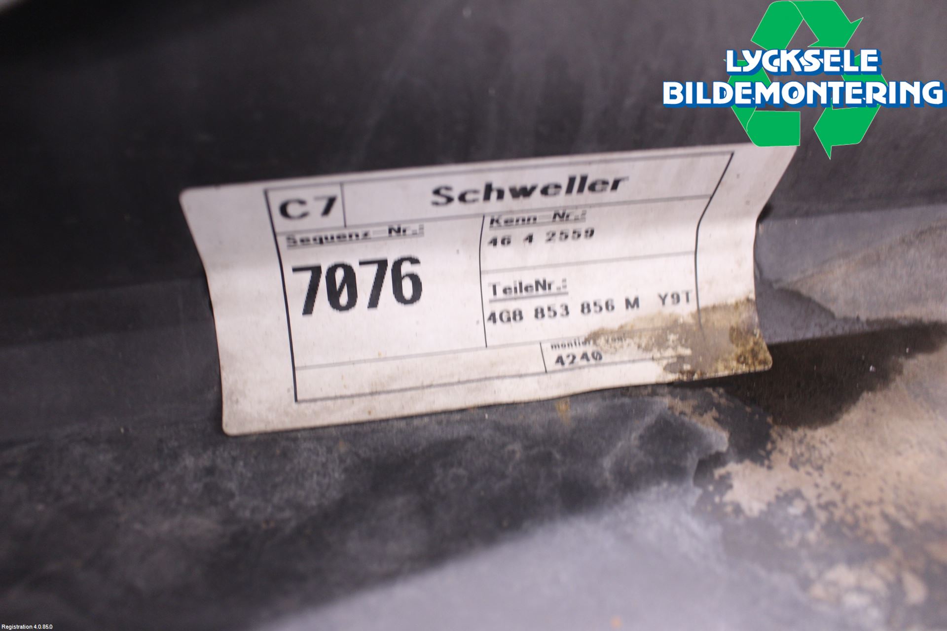 Audi A7/S7 4G 11-17 Sidokjol Hö