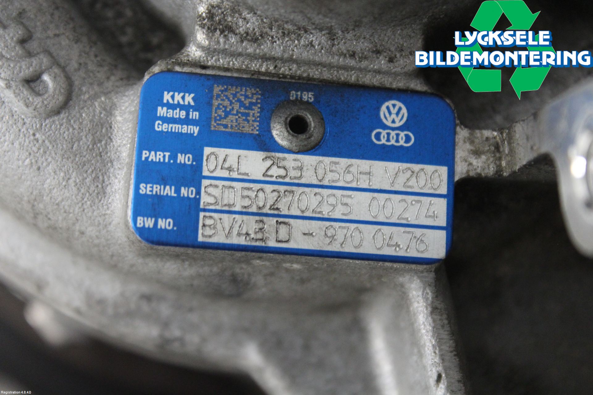 Audi A4/S4 B9 16-19 Turboaggregat