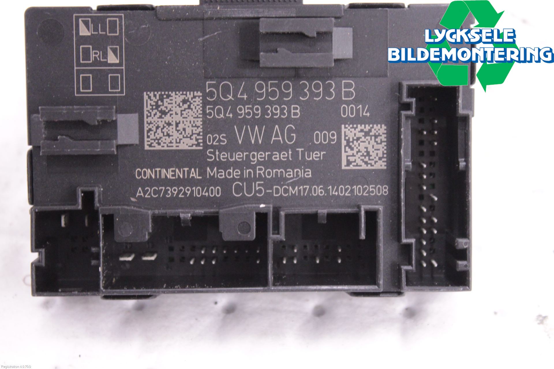 Volkswagen VW GOLF / E-GOLF VII 13-20 Styrenhet Dörr