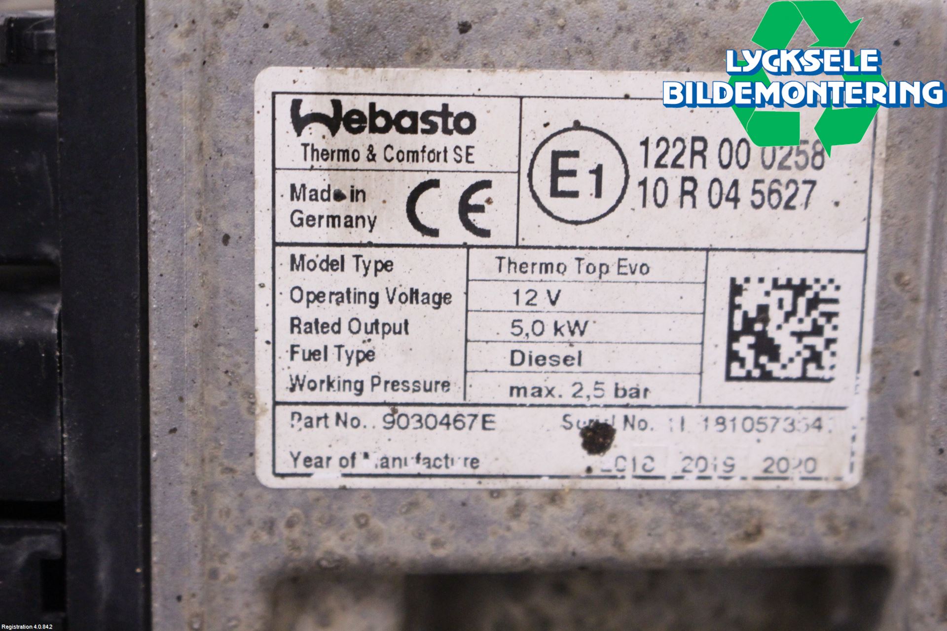 Volkswagen VW CRAFTER II / E-CRAFTER 17- Dieselvärmare