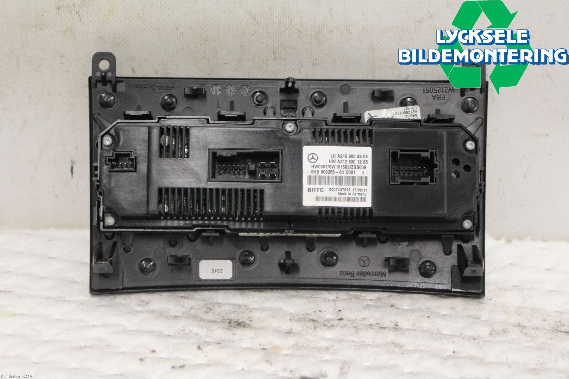 Mercedes-Benz MB E-KLASS (W212) 09-16 Ac Styrenhet Ac Manöveren