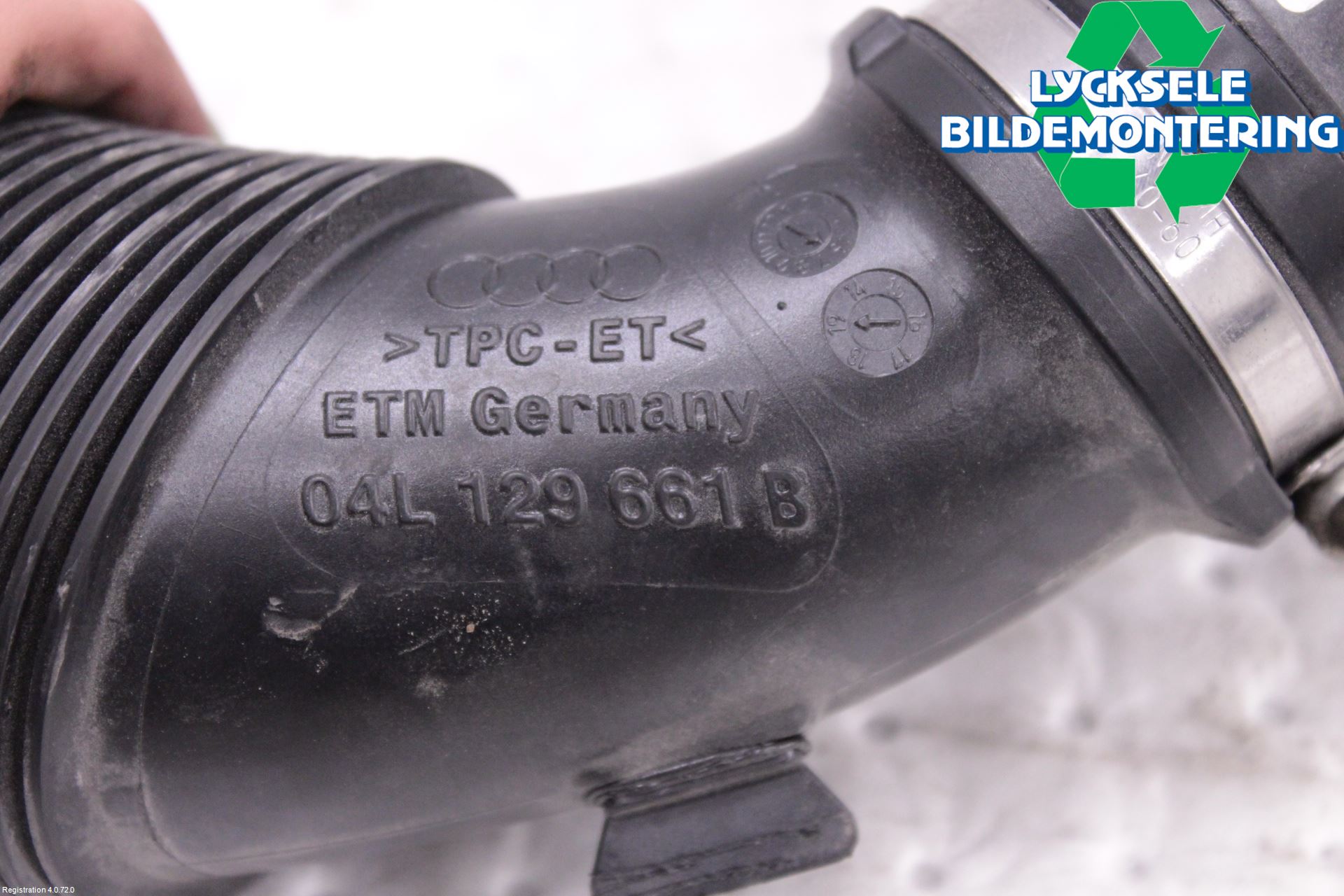 Audi A4/S4 B9 20- Laddluft-Intercoolerrör