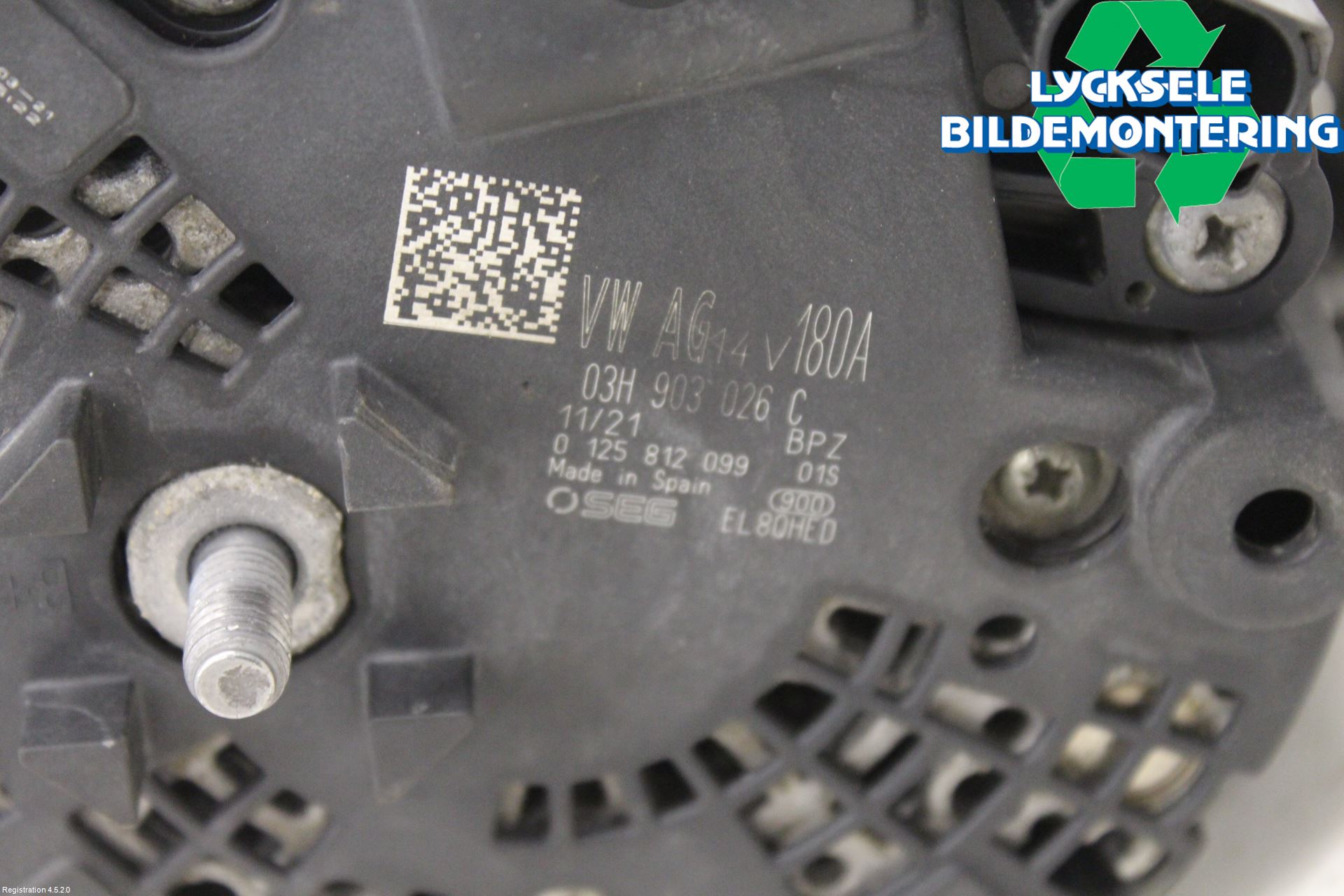 Volkswagen VW TRANSP/CARAVELLE (T6) 16-22 Generator