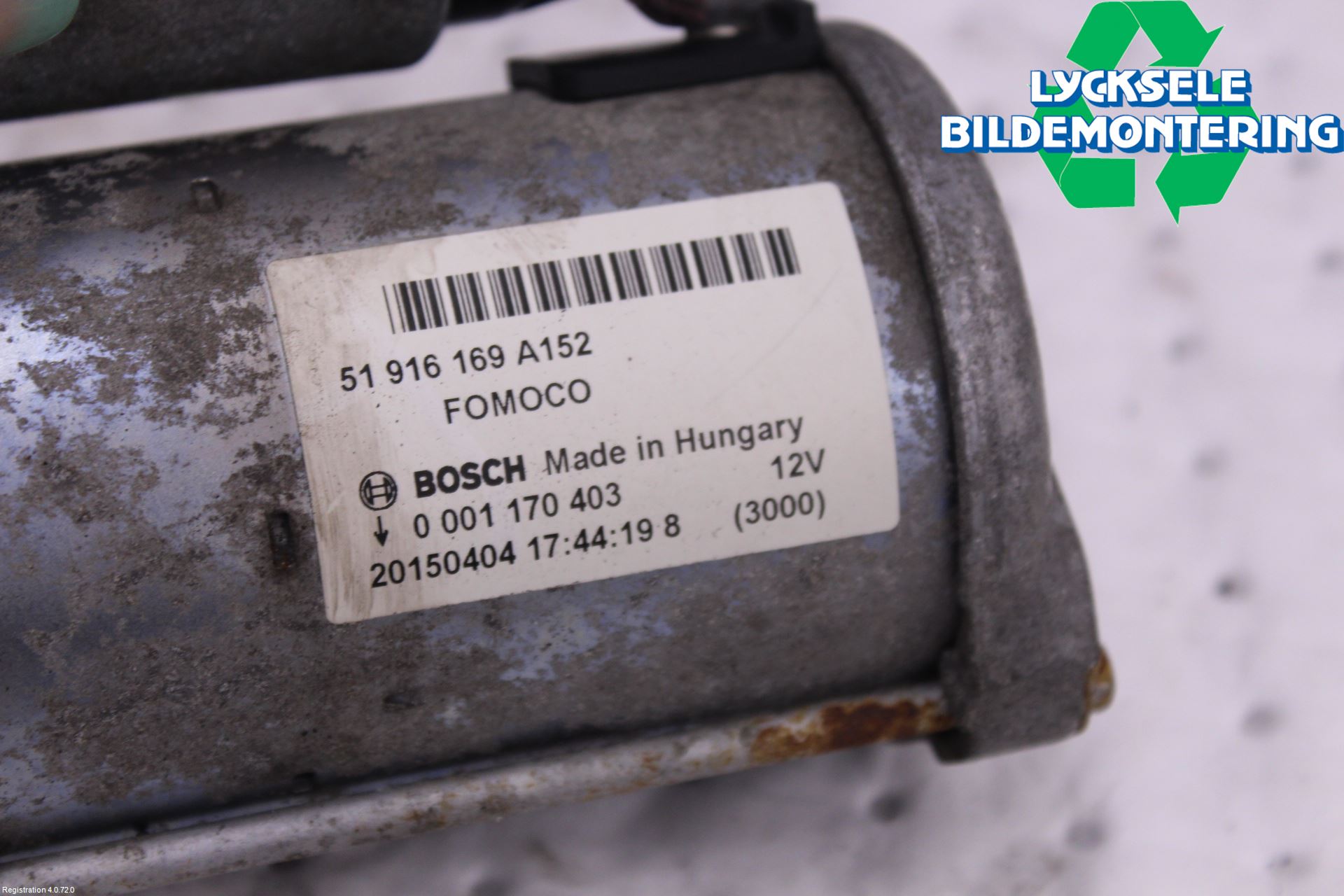 Ford KA 09-16 Startmotor