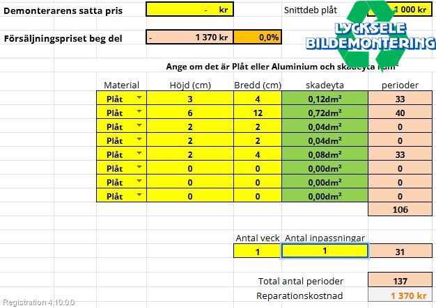 Kia CEED 06-12 Dörr Bak Vänster