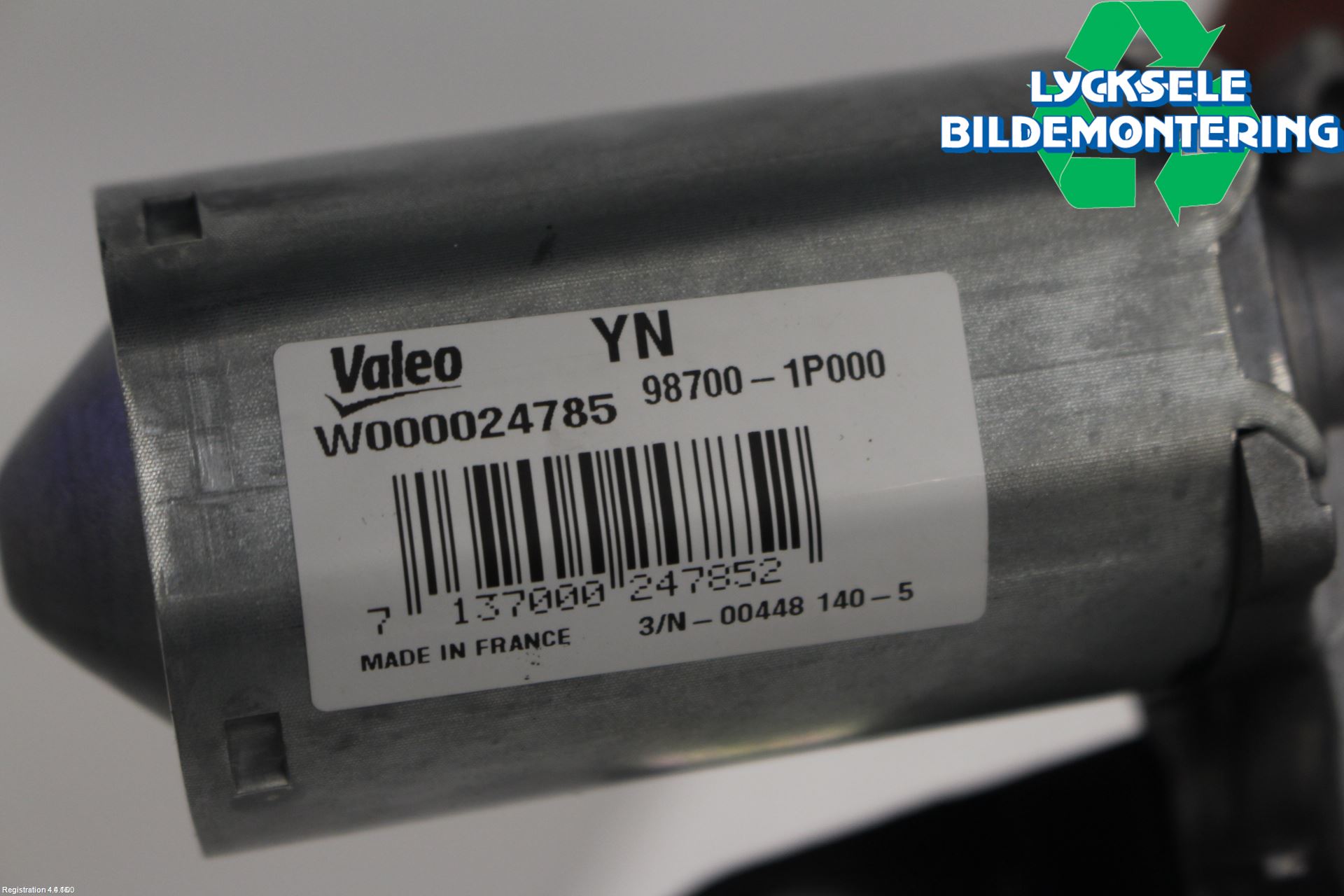 Kia VENGA 10-19 Torkarmotor Baklucka
