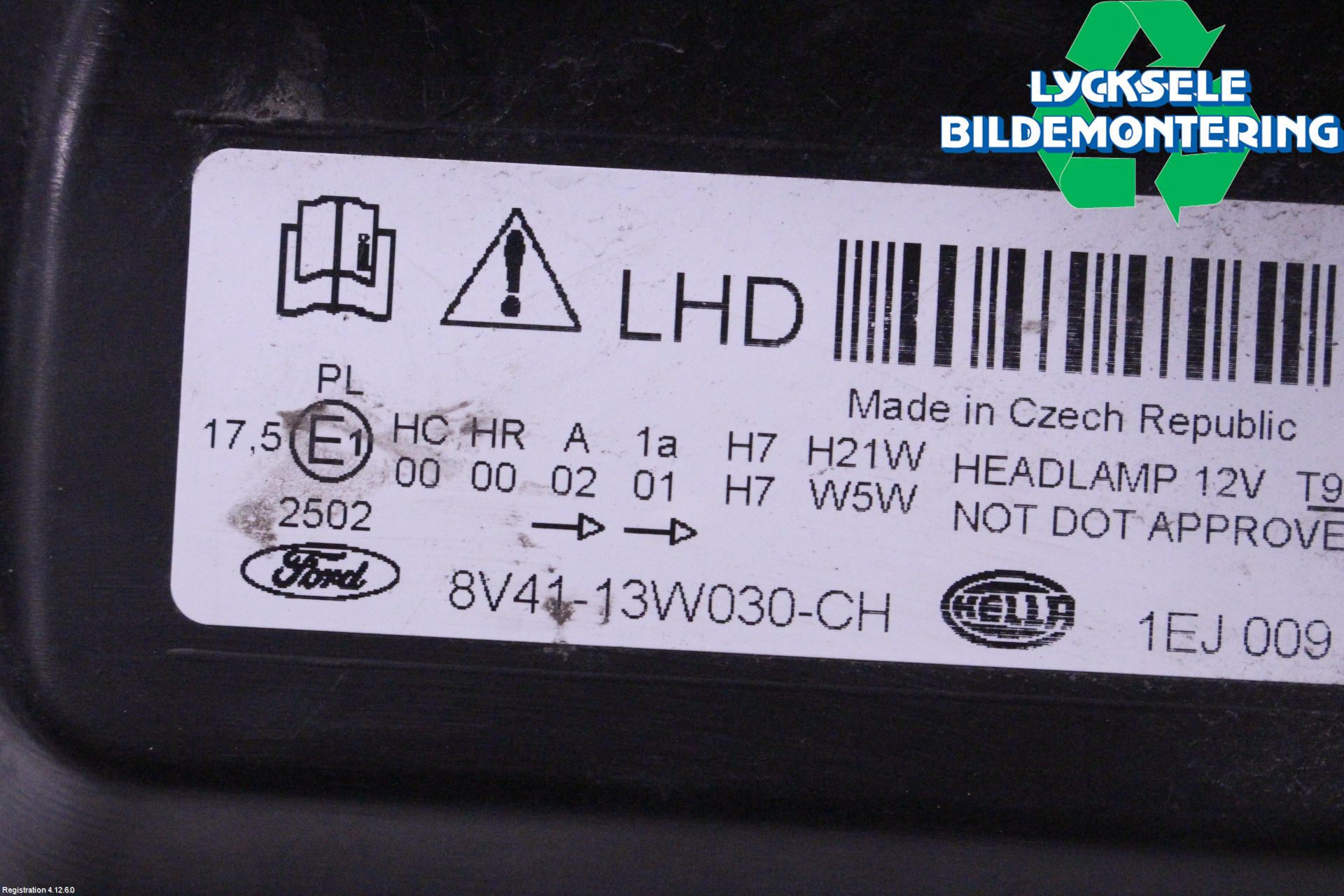 Ford KUGA 08-12 Strålkastare Vänster