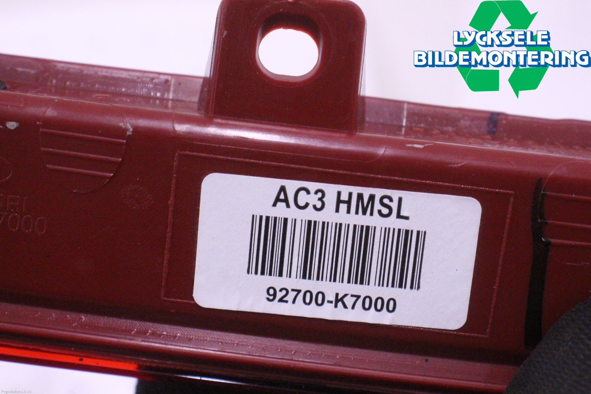 Hyundai i10 LA 20- Bromsljus Bakruta