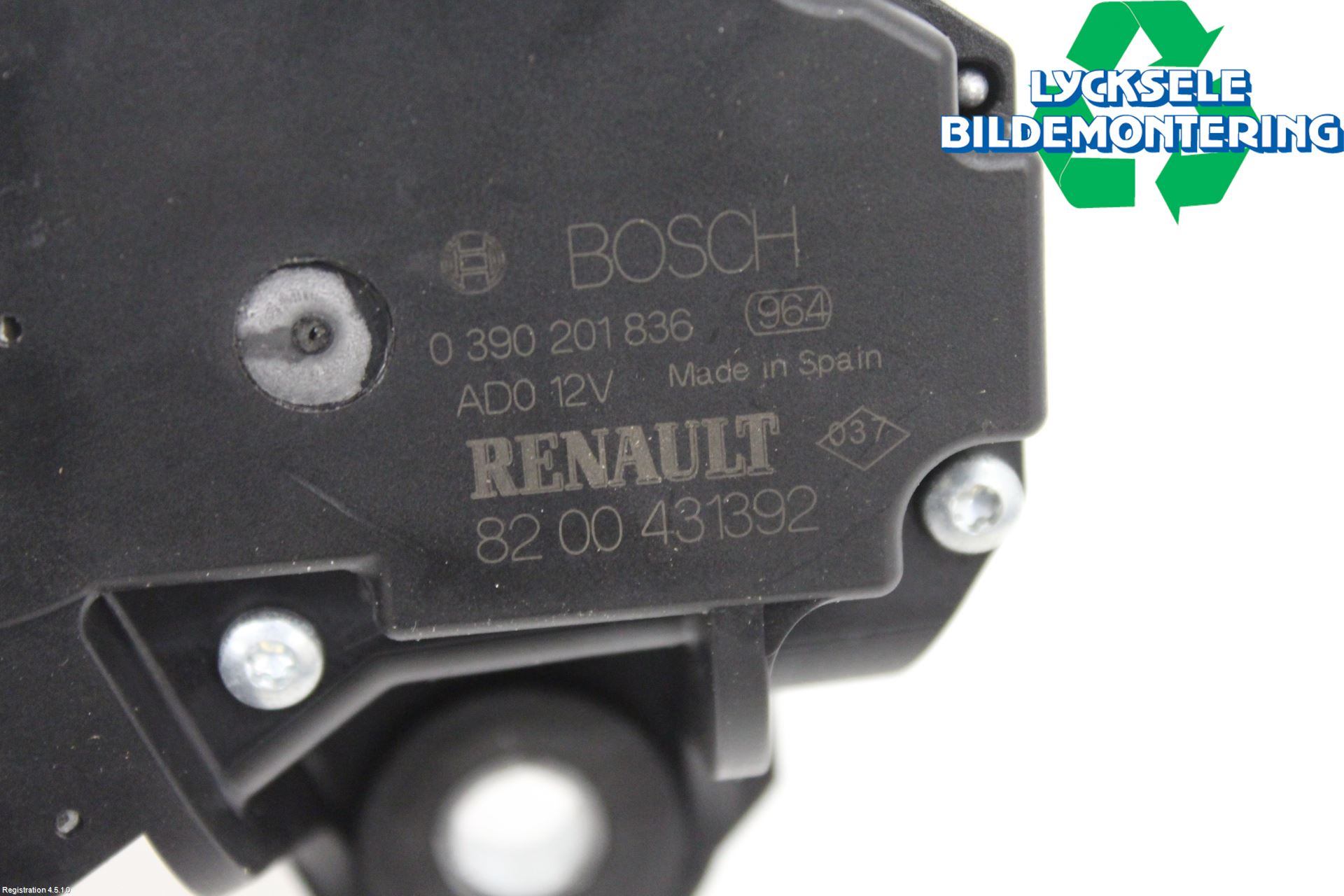 Renault KANGOO/E-TECH 21- Torkarmotor Baklucka