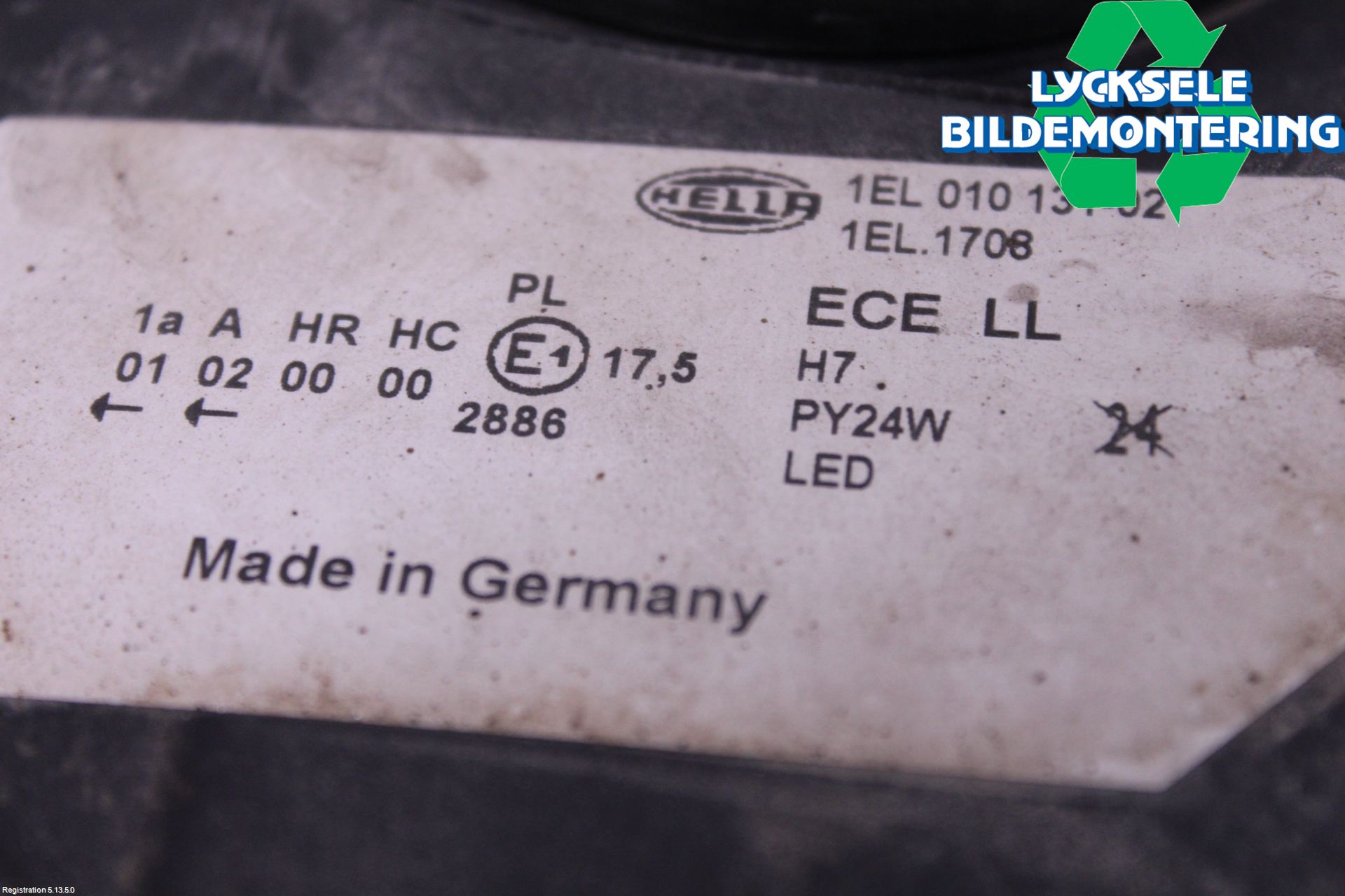 BMW 5 F10/F11/F18 09-17 Strålkastare Höger