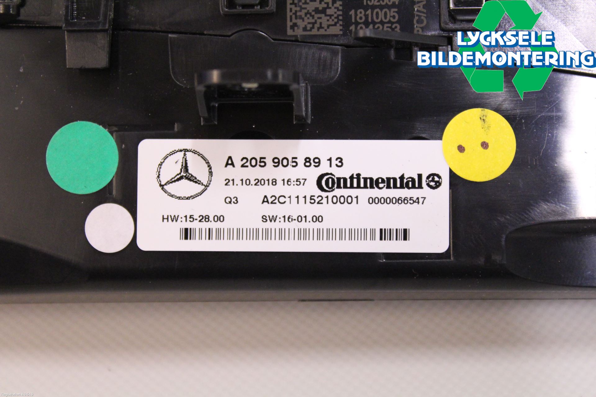 Mercedes-Benz MB C-KLASS (W205) 14-21 Ac Styrenhet Ac Manöveren
