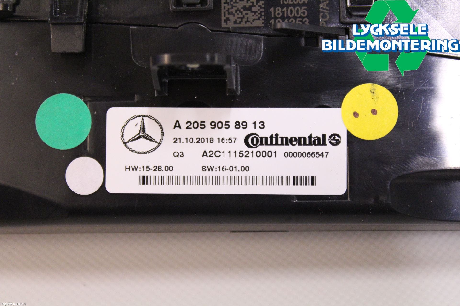 Mercedes-Benz MB C-KLASS (W205) 14-21 Ac Styrenhet Ac Manöveren