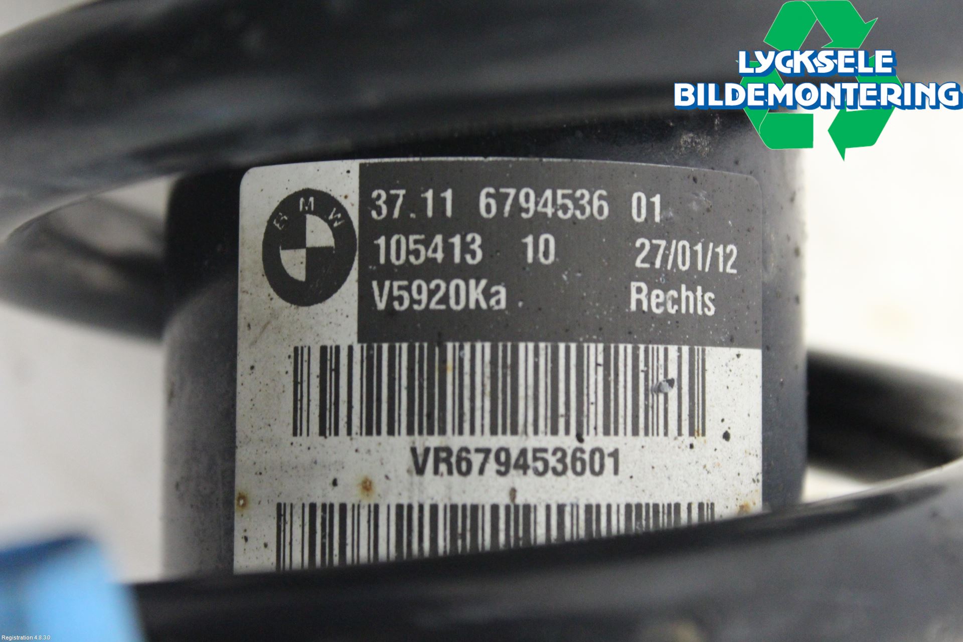 BMW X6 E71/E72   08-14 Fjäderben Fram Höger