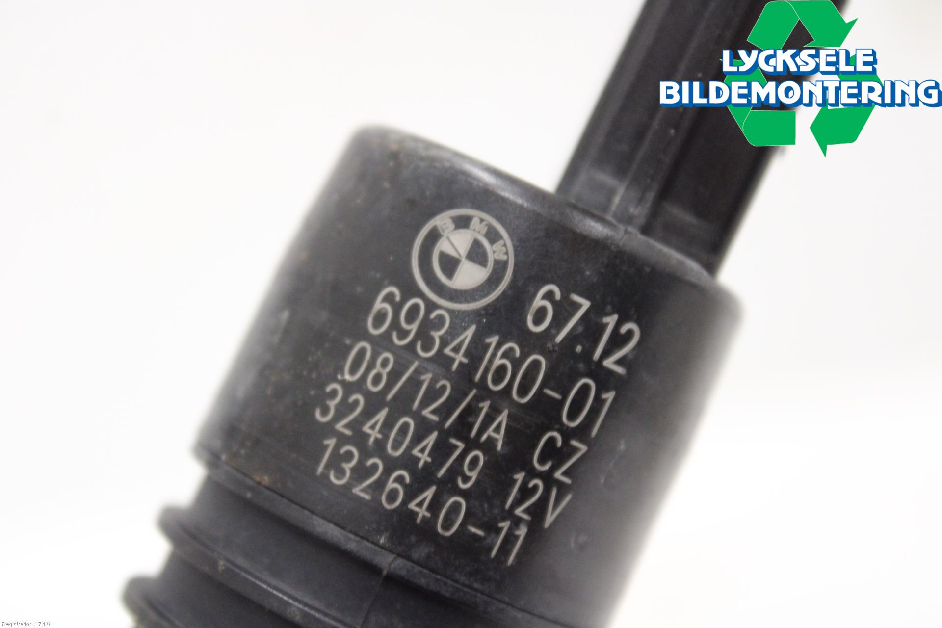 BMW 5 F10/F11/F18 09-17 Spolarpump Vindruta