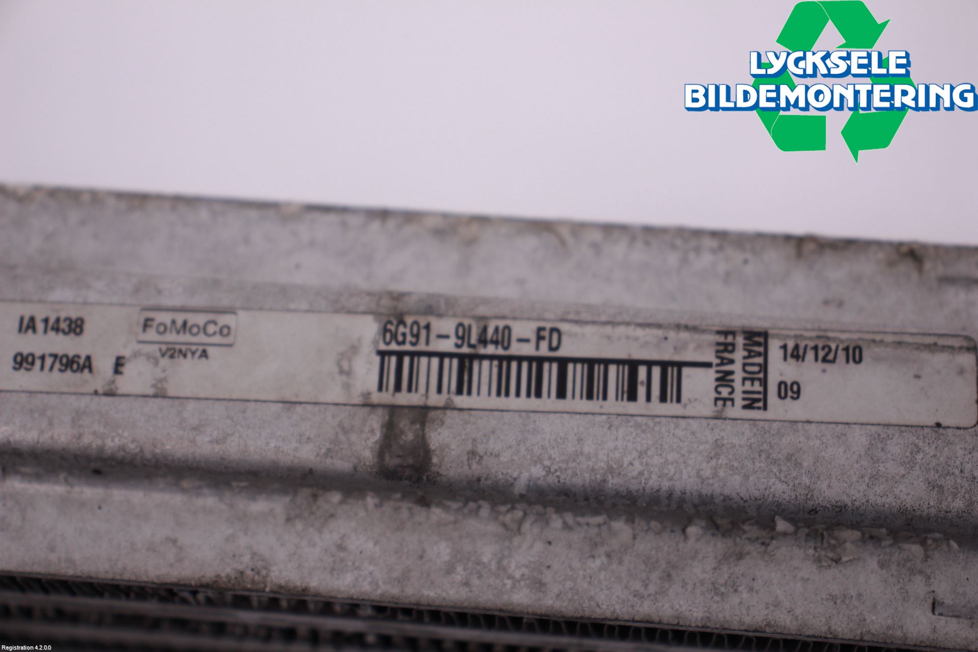 Ford MONDEO 07-15 Laddluft-Intercooler Kyl