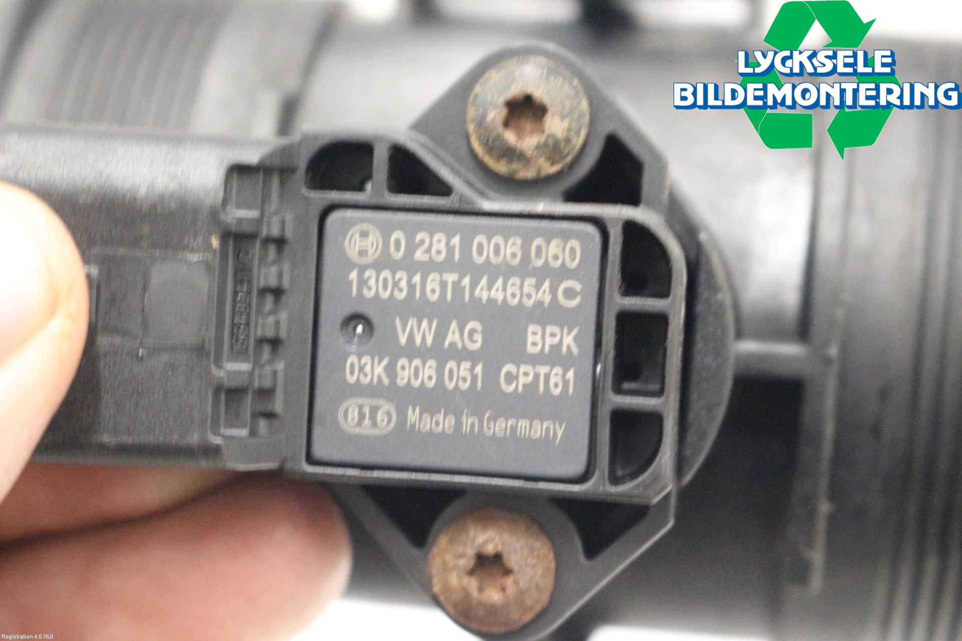 Volkswagen VW TRANSP/CARAVELLE (T5) 04-15 Givare Laddluftstryck