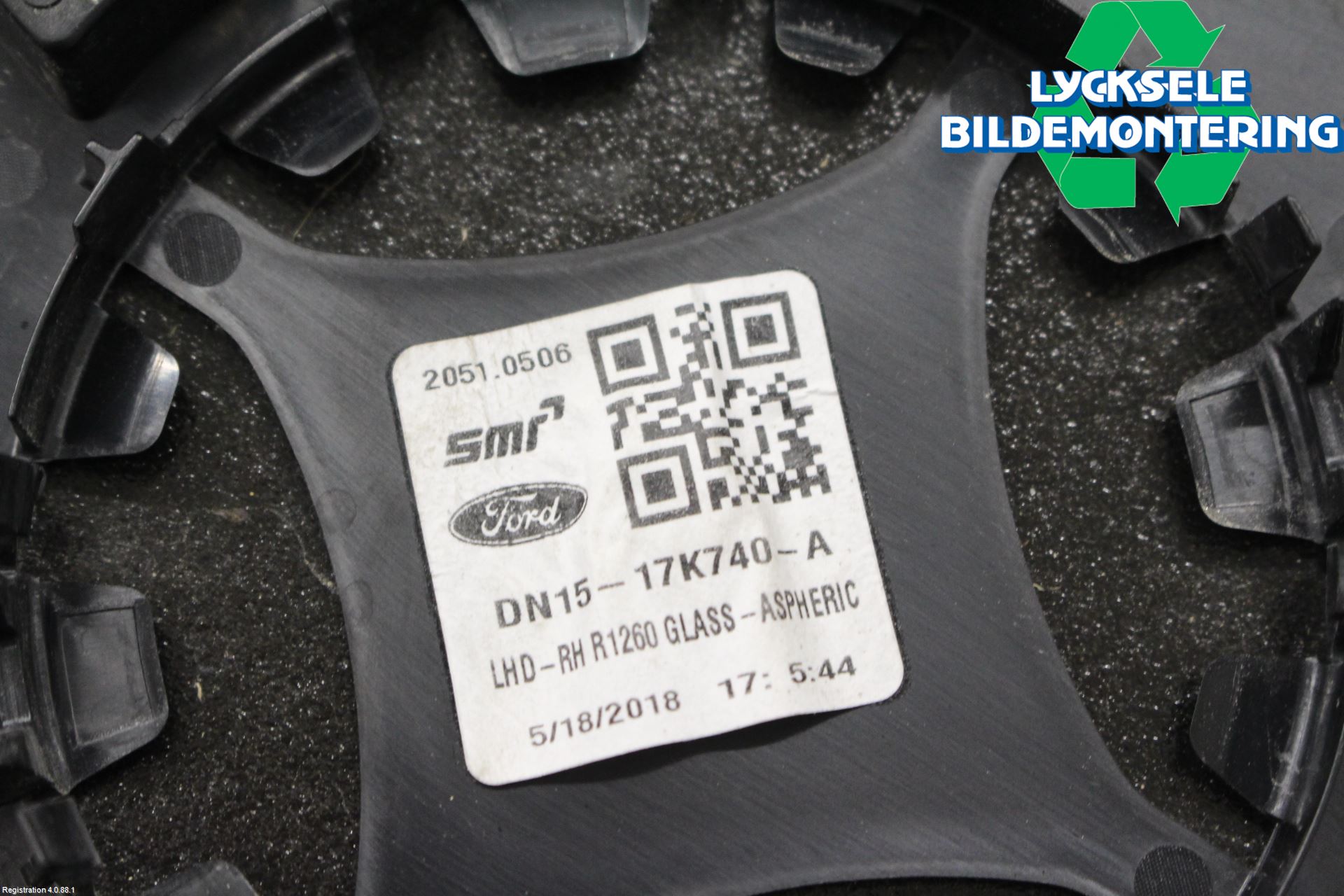 Ford ECOSPORT 17- Spegelglas Hö