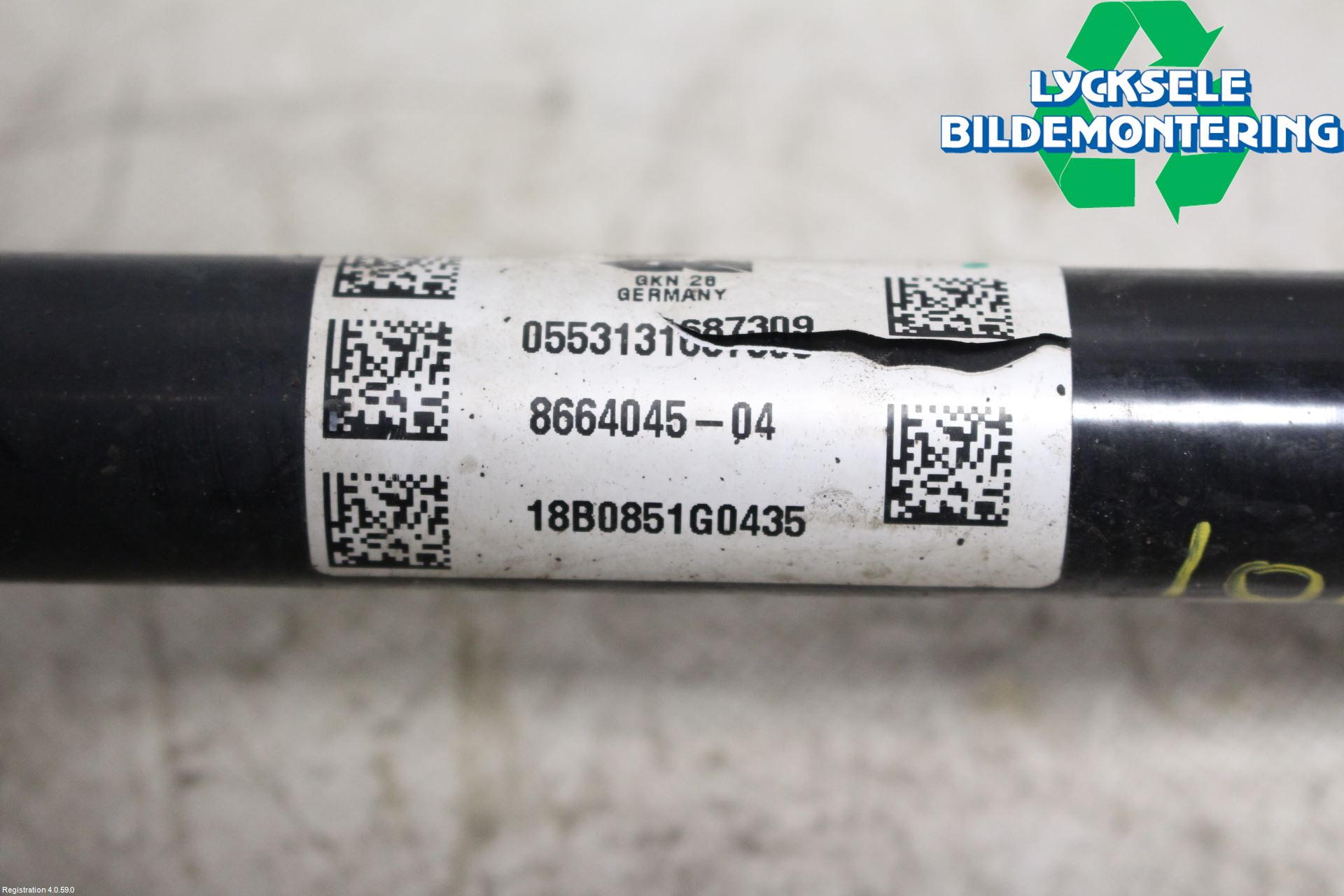 BMW 5 G30/G31/F90 17-23 Drivaxel Bak Vänster