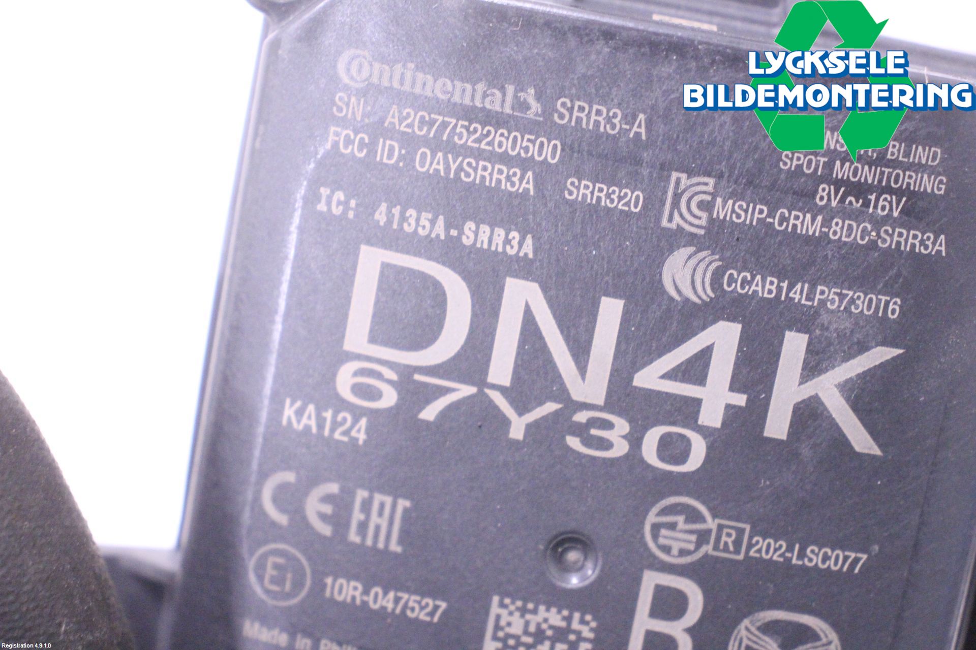 Mazda MX-30 20- Sensor Aktivt Kollisionsskydd