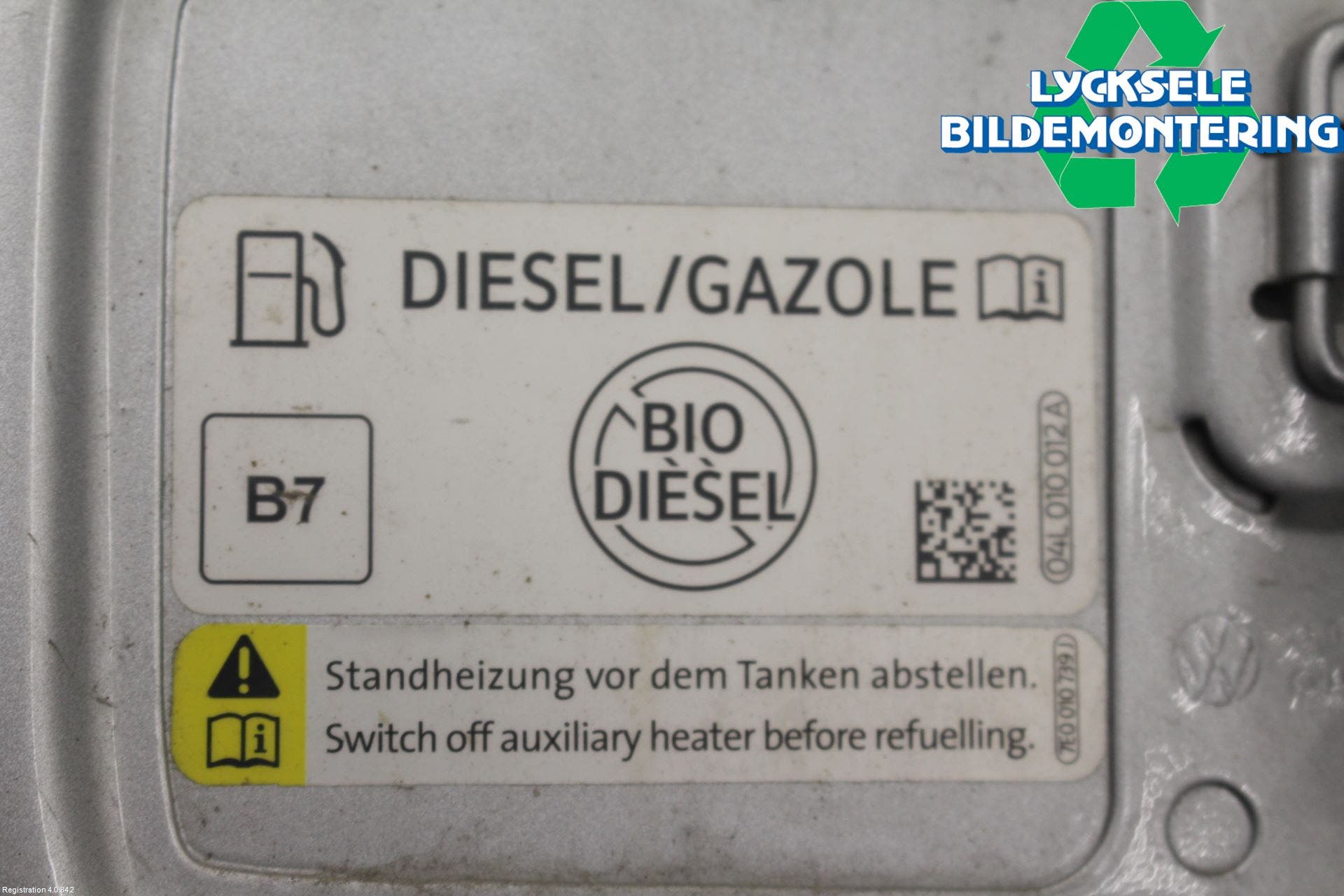 Volkswagen VW CADDY 16-20 Tanklucka