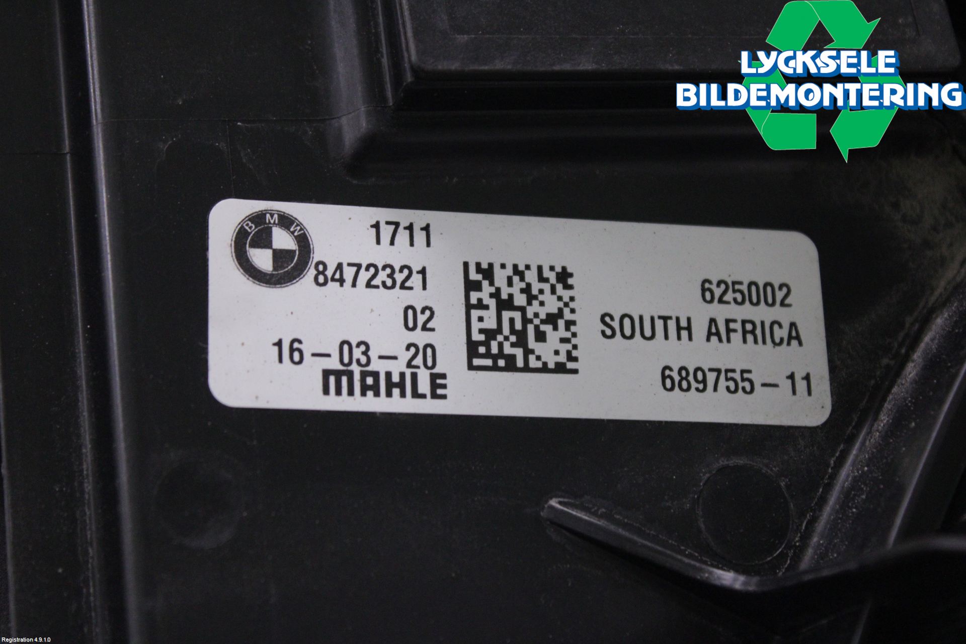 BMW X3 G01 18- Kylfläkt El