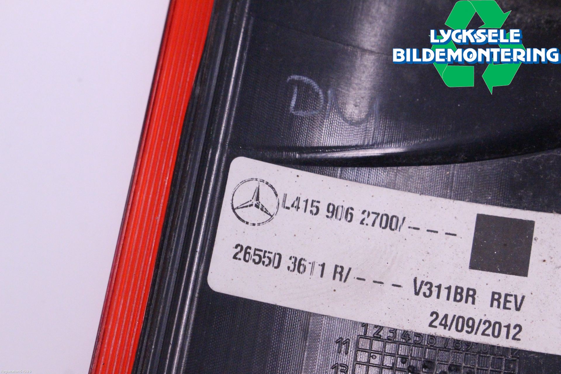 Mercedes-Benz MB CITAN (W415) 13-21 Bakljus Höger