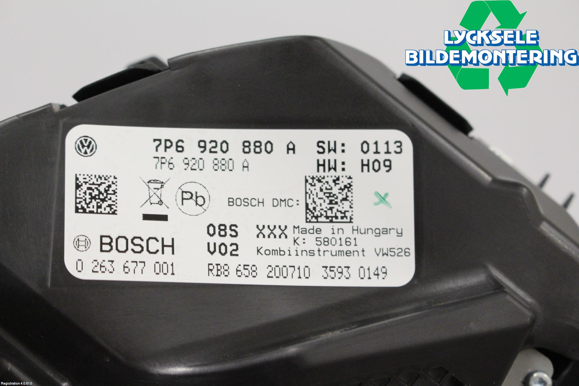 Volkswagen VW TOUAREG 7L 03-10 Instrument Komb