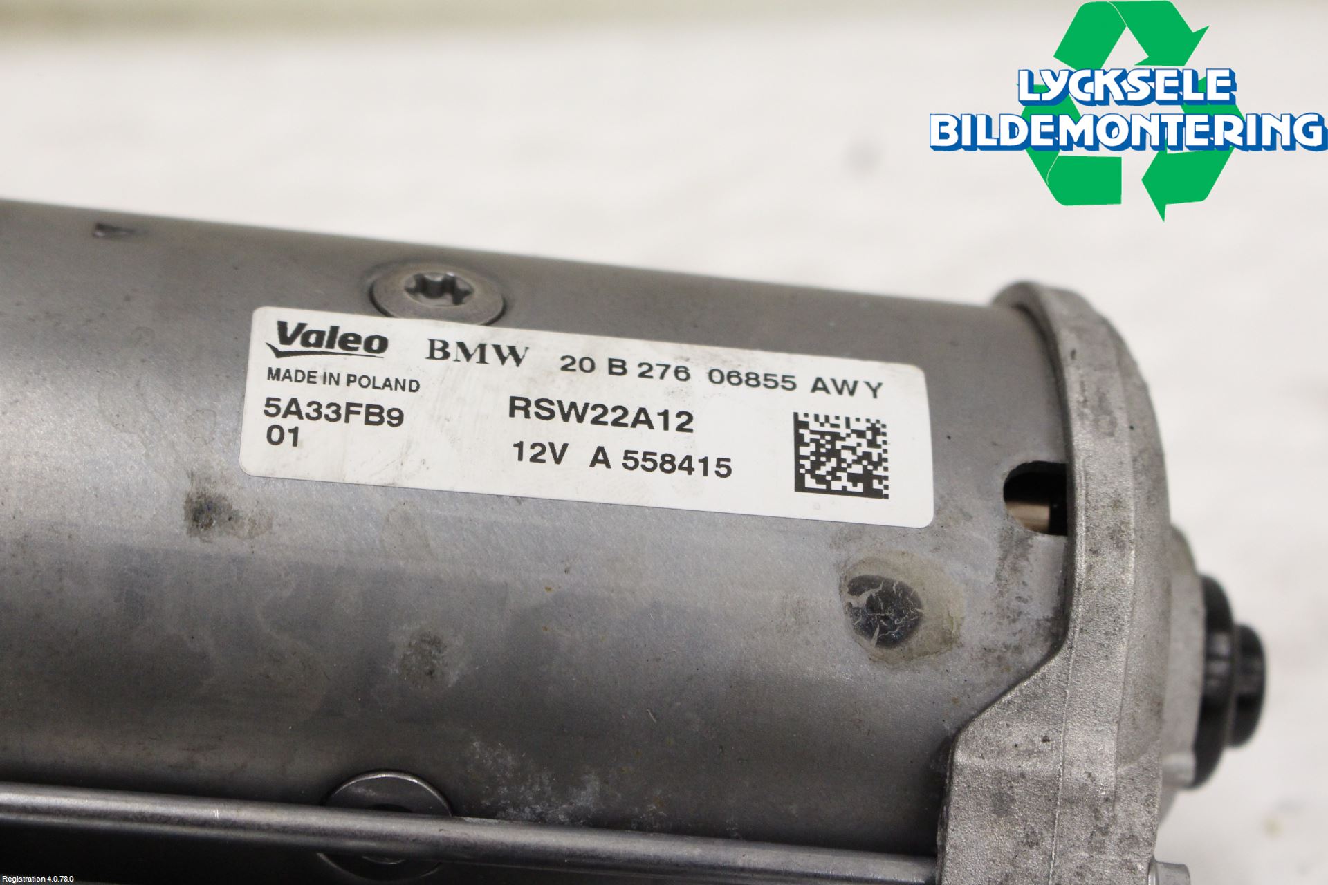 BMW X3 G01 18- Startmotor Diesel