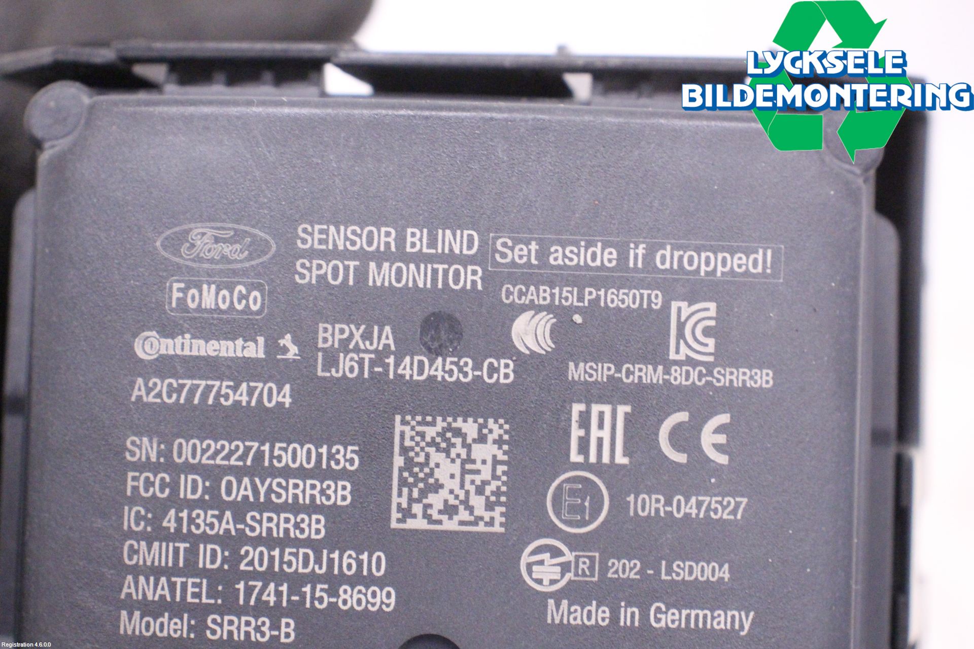 Ford KUGA/KUGA PHEZ/FHEV 20- Sensor Aktivt Kollisionsskydd