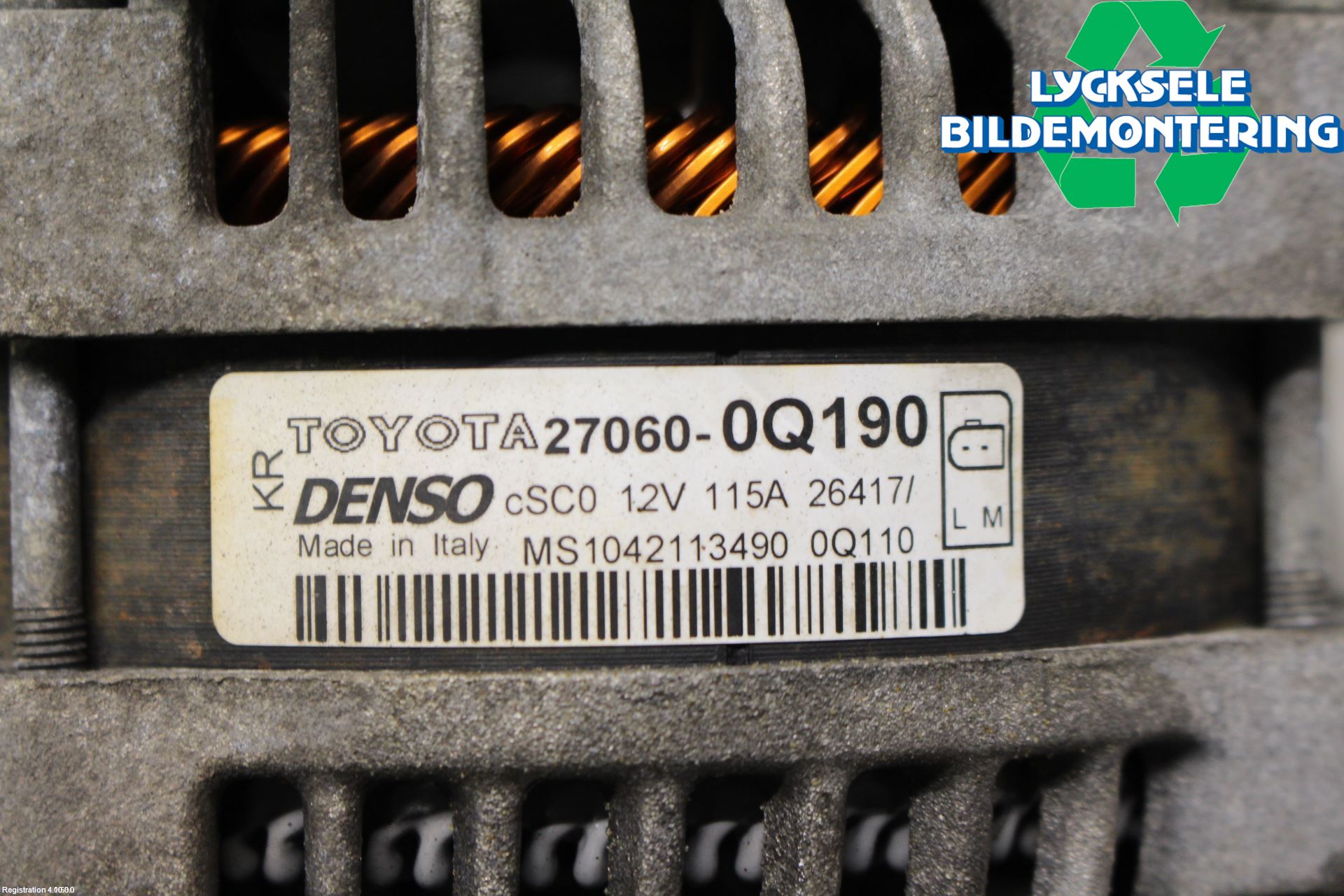 Toyota AYGO 15-21 Generator