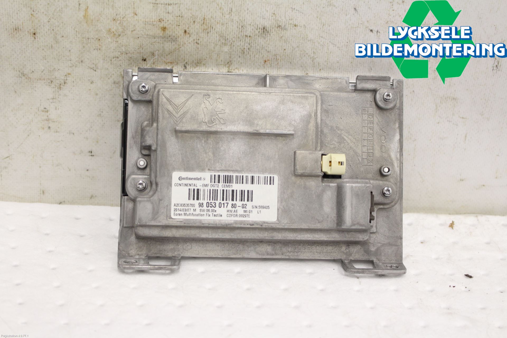 Peugeot 2008 13-20 Kontrolldisplay