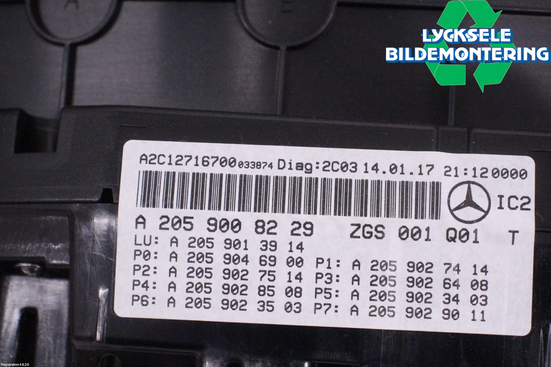 Mercedes-Benz MB GLC-KLASS (X253/C253) 15-22 Instrument Komb