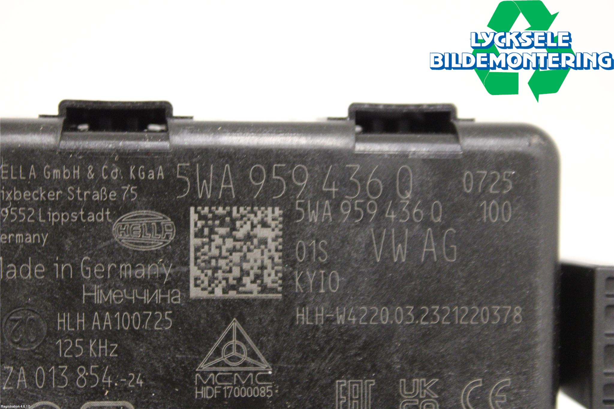 Volkswagen VW ID.3 21- Styrenhet Nyckellöst System