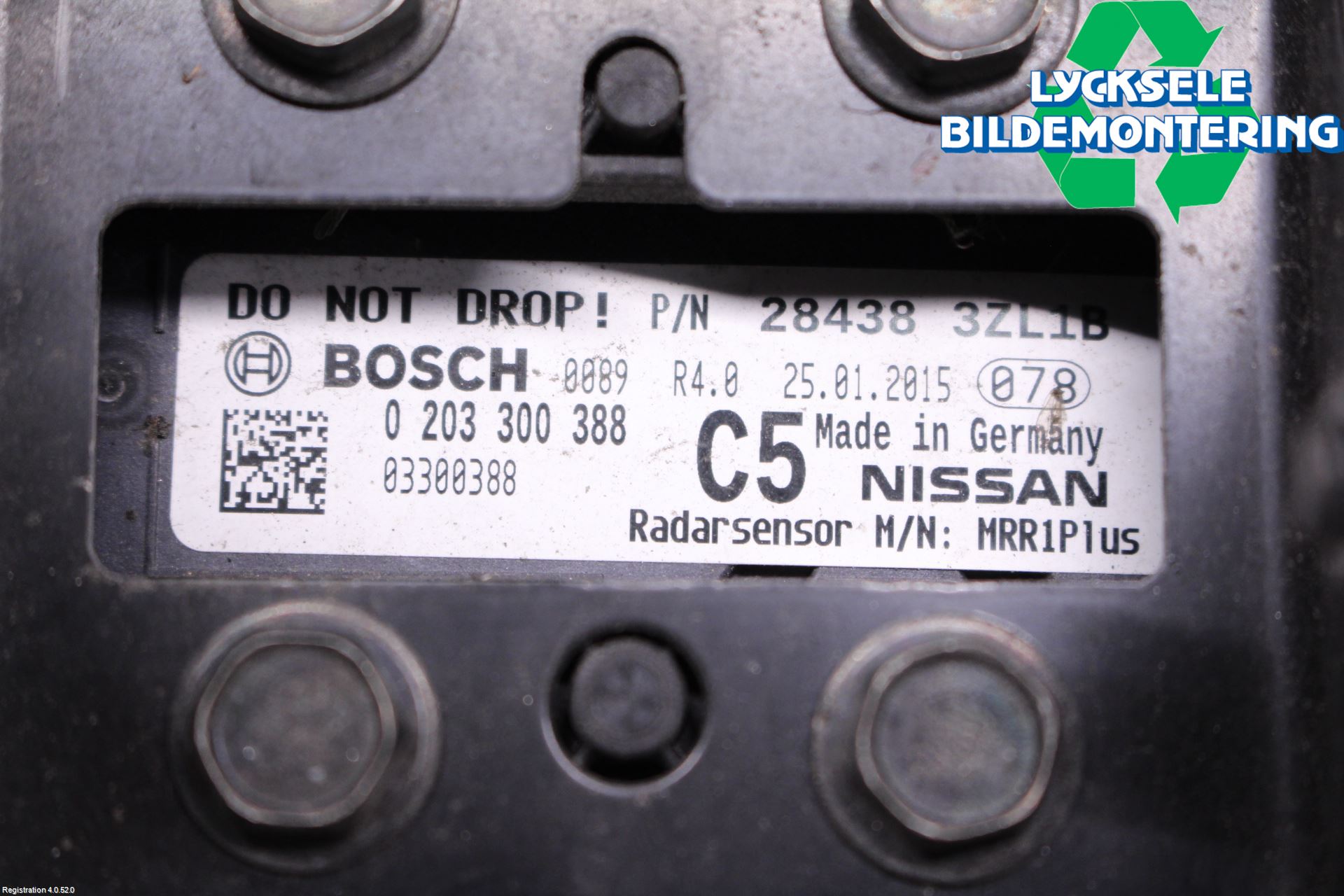 Nissan PULSAR Sensor Aktivt Kollisionsskydd