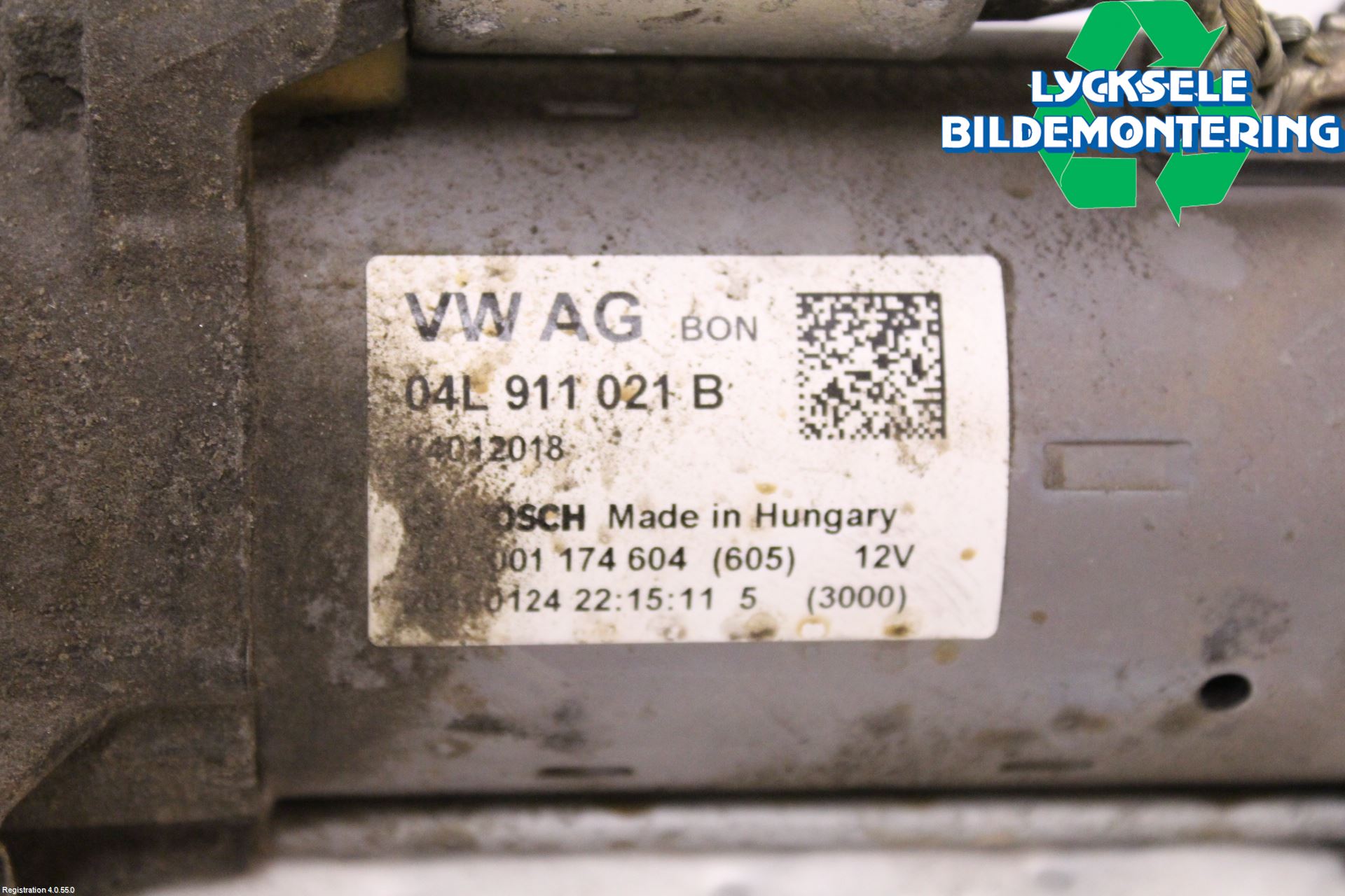 Audi A4/S4 B9 16-19 Startmotor Diesel