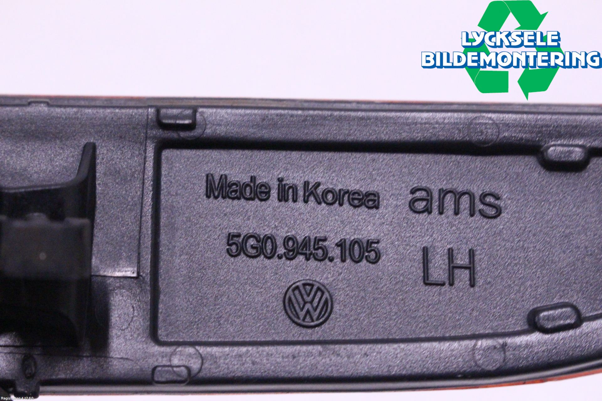 Volkswagen VW GOLF / E-GOLF VII 13-20 Dimljus/Reflex Bak
