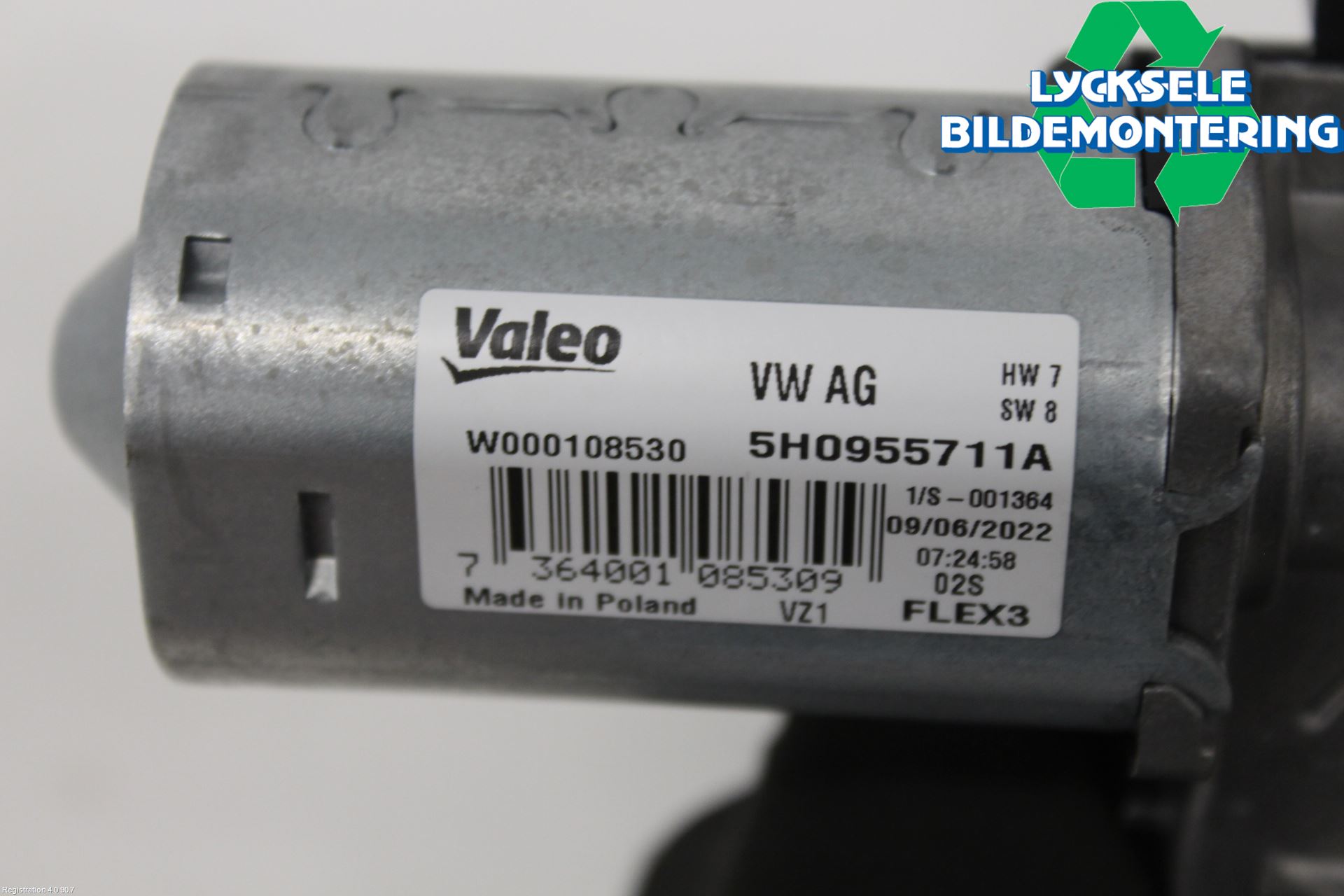 Volkswagen VW ID.4 21- Torkarmotor Baklucka