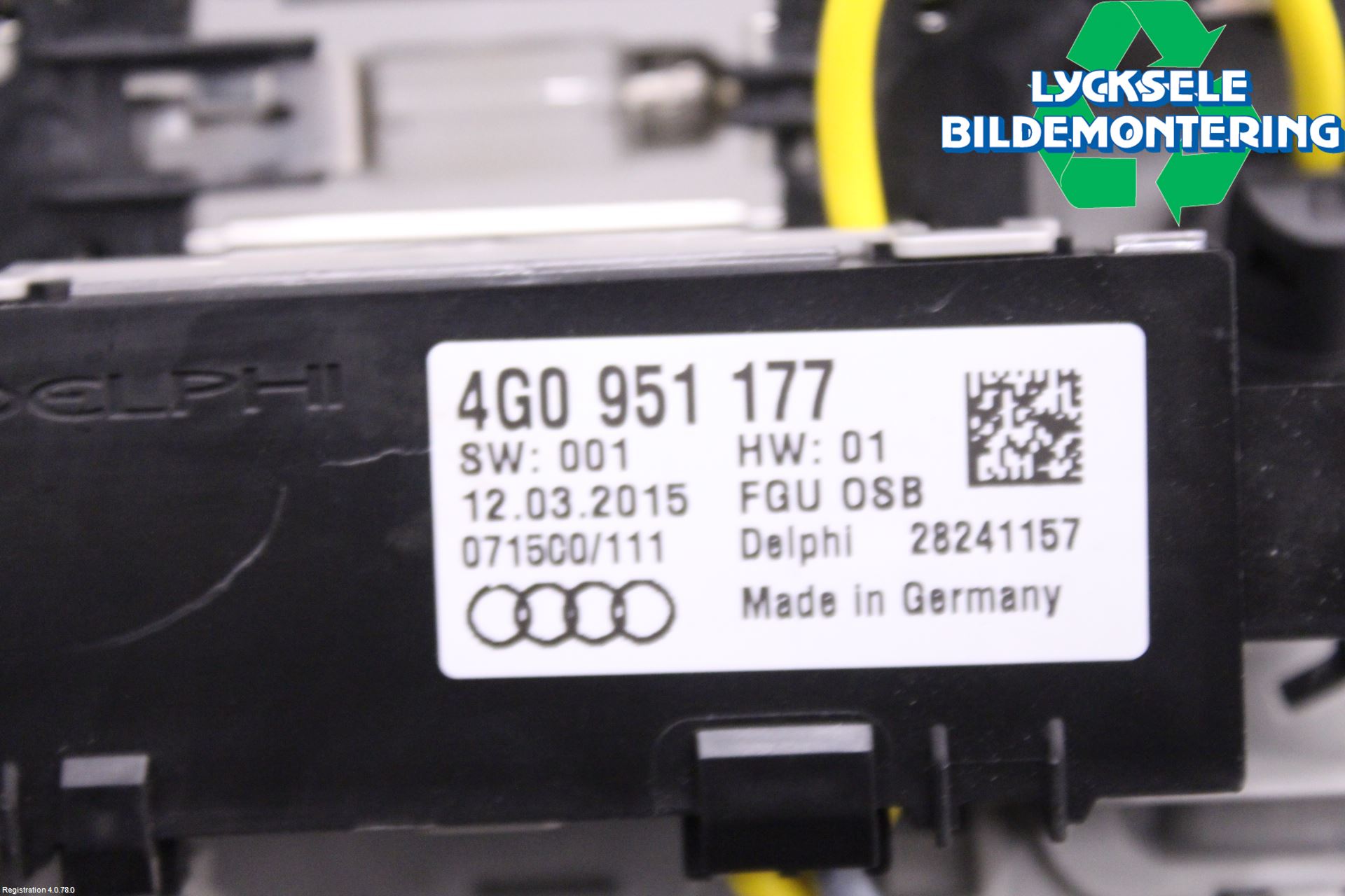 Audi A6 ALLROAD 12-18 Sensor Glaskross