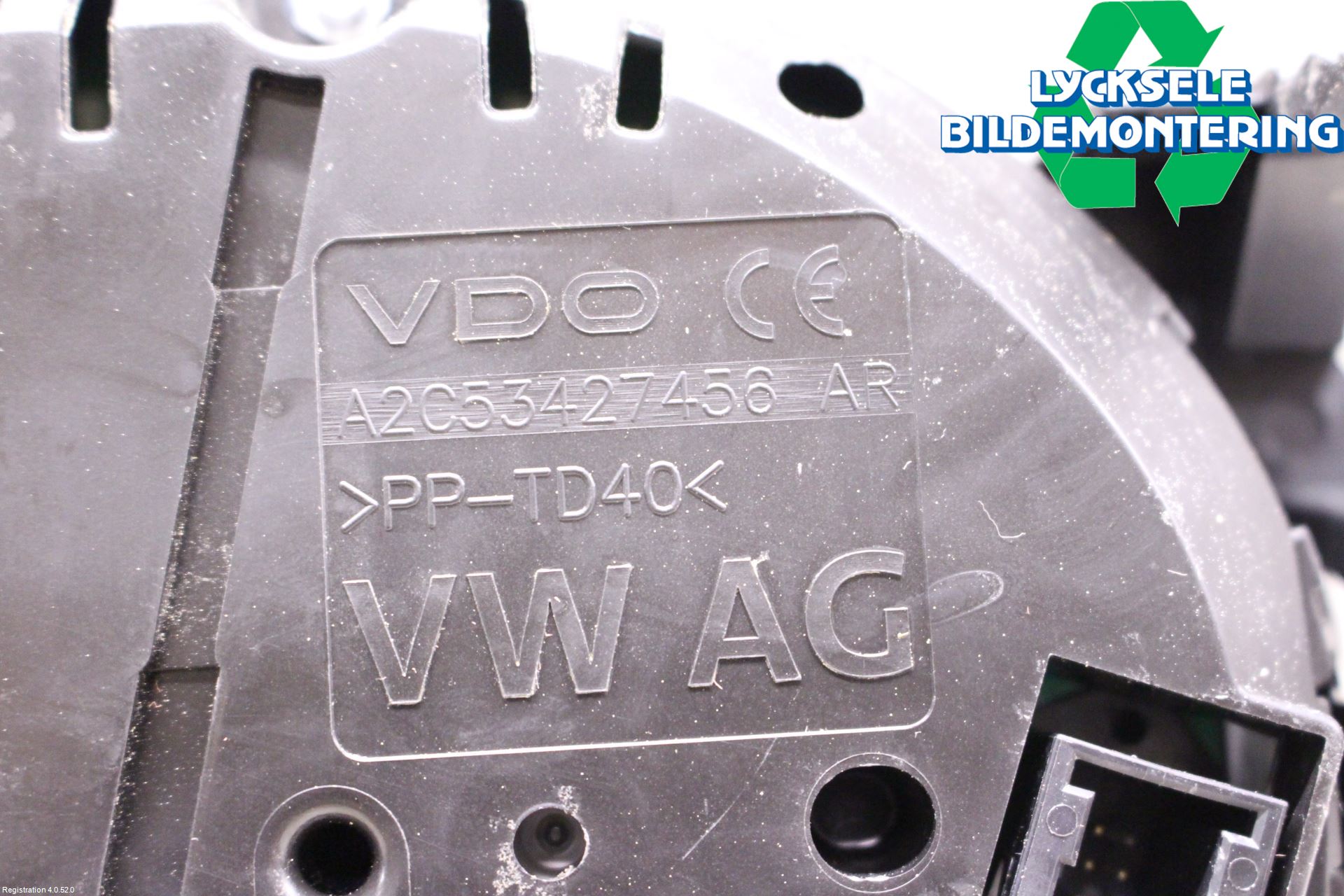 Volkswagen VW PASSAT 15-19 Instrument Komb