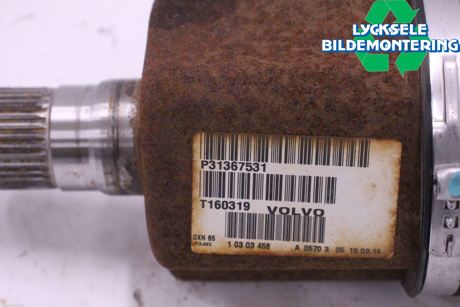 Volvo V60 14-18 Drivaxel Fram Vänster