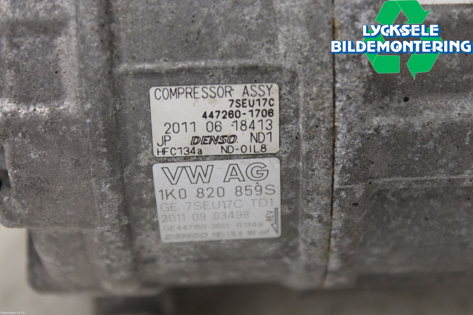 Volkswagen VW TOURAN 10-15 Ac Kompressor