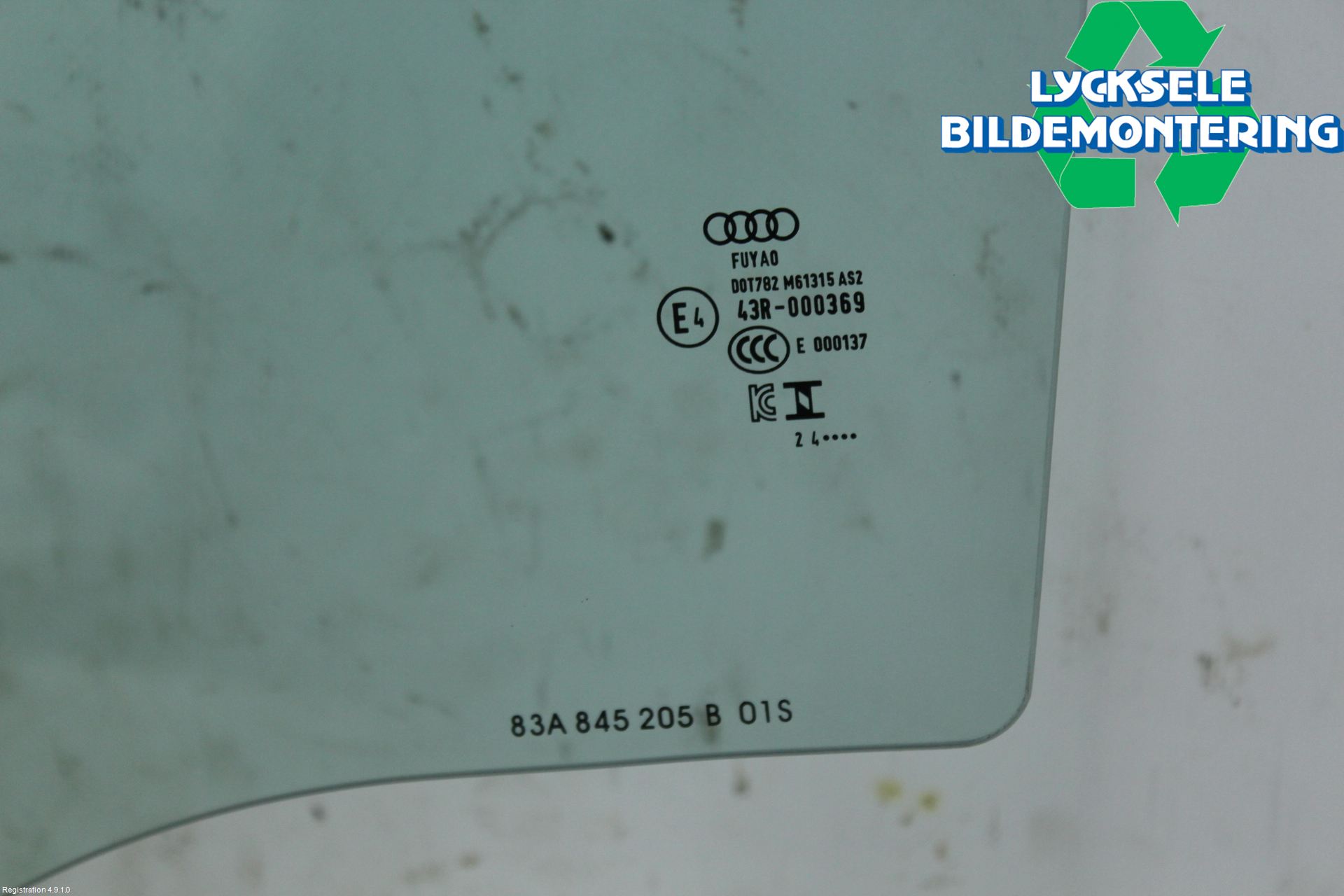 Audi Q3 F3 19- Dörruta Bak Vänster