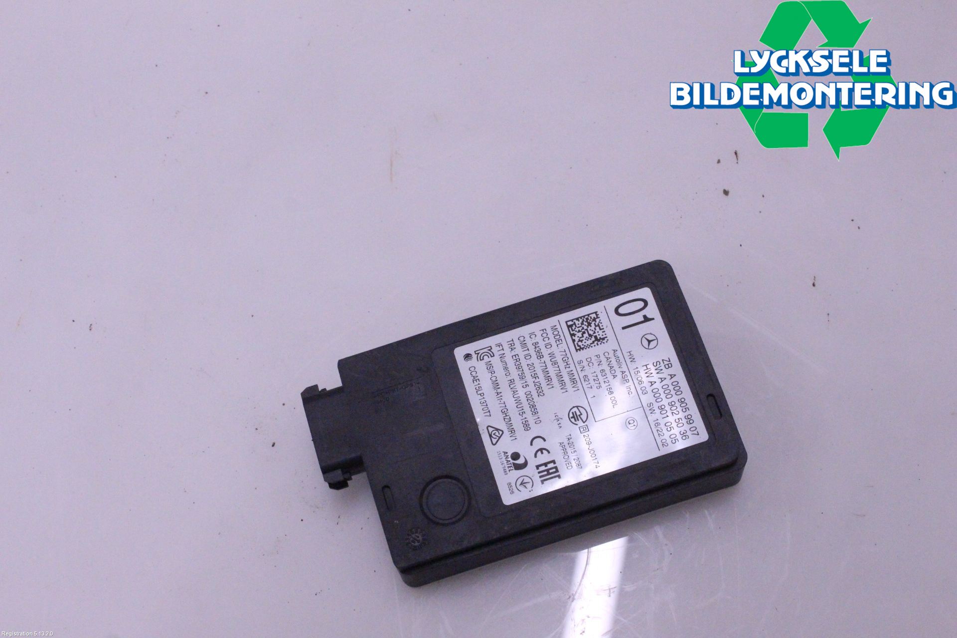 Mercedes-Benz MB E-KLASS (W213) 16-23 Sensor Aktivt Kollisionsskydd