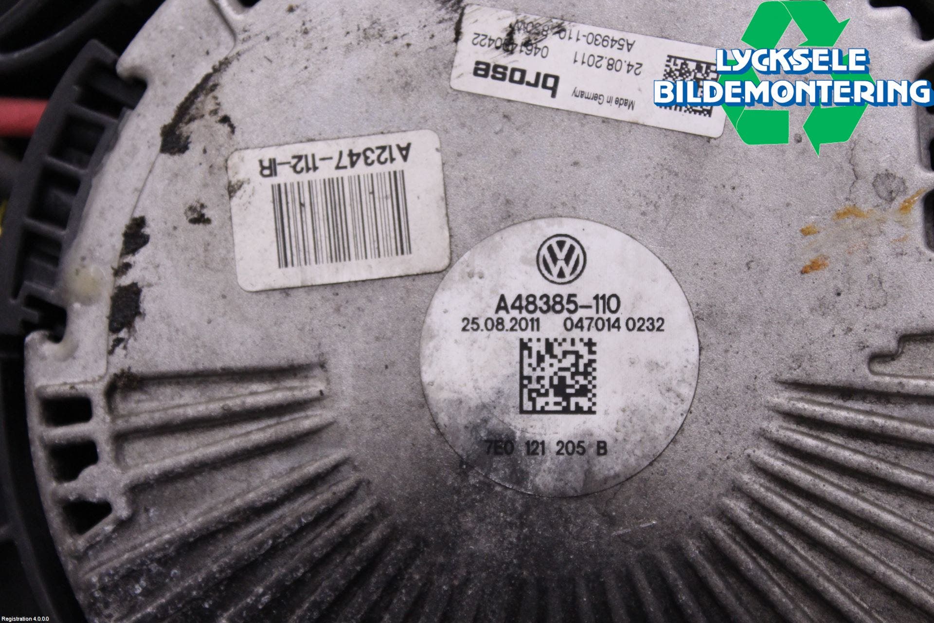 Volkswagen VW TRANSP/CARAVELLE (T5) 04-15 Kylfläkt El