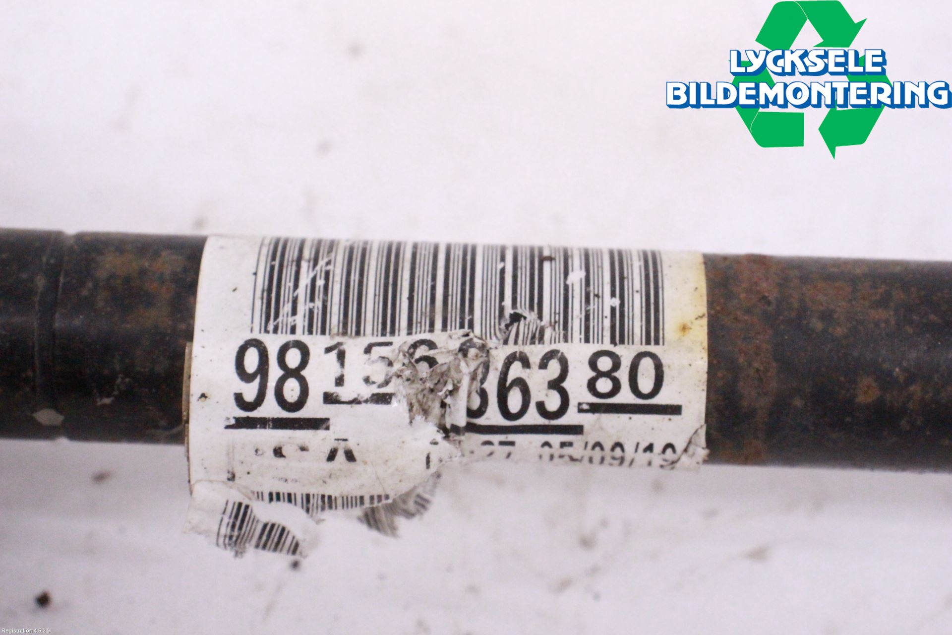 Peugeot PARTNER/E-PARTNER 19- Drivaxel Fram Vänster