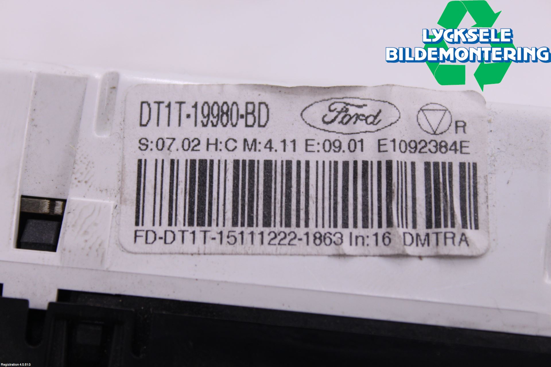 Ford TRANSIT/TOURNEO CONNECT 13-22 Ac Styrenhet Ac Manöveren