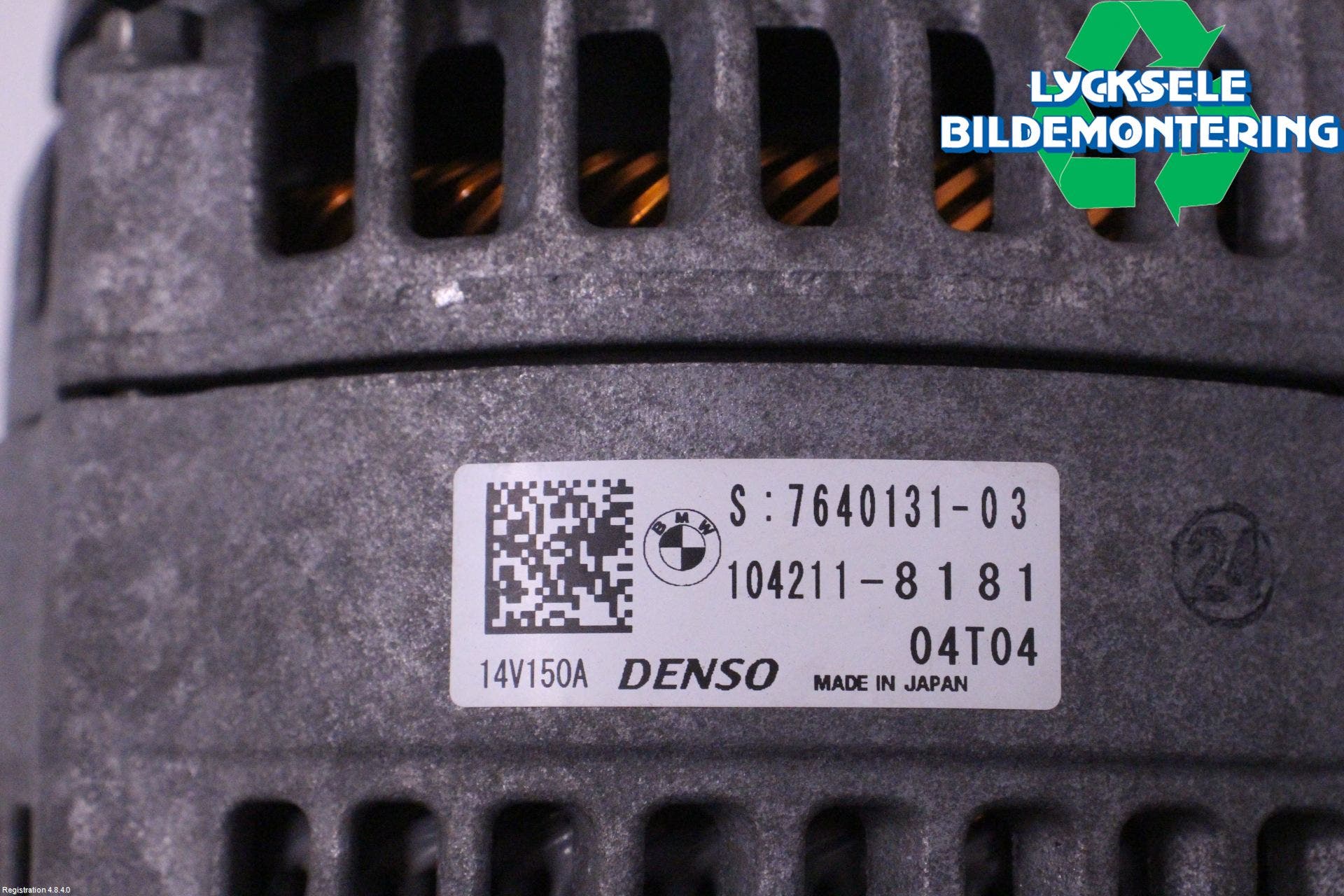 BMW 3 F30/F31/F80 12-19 Generator
