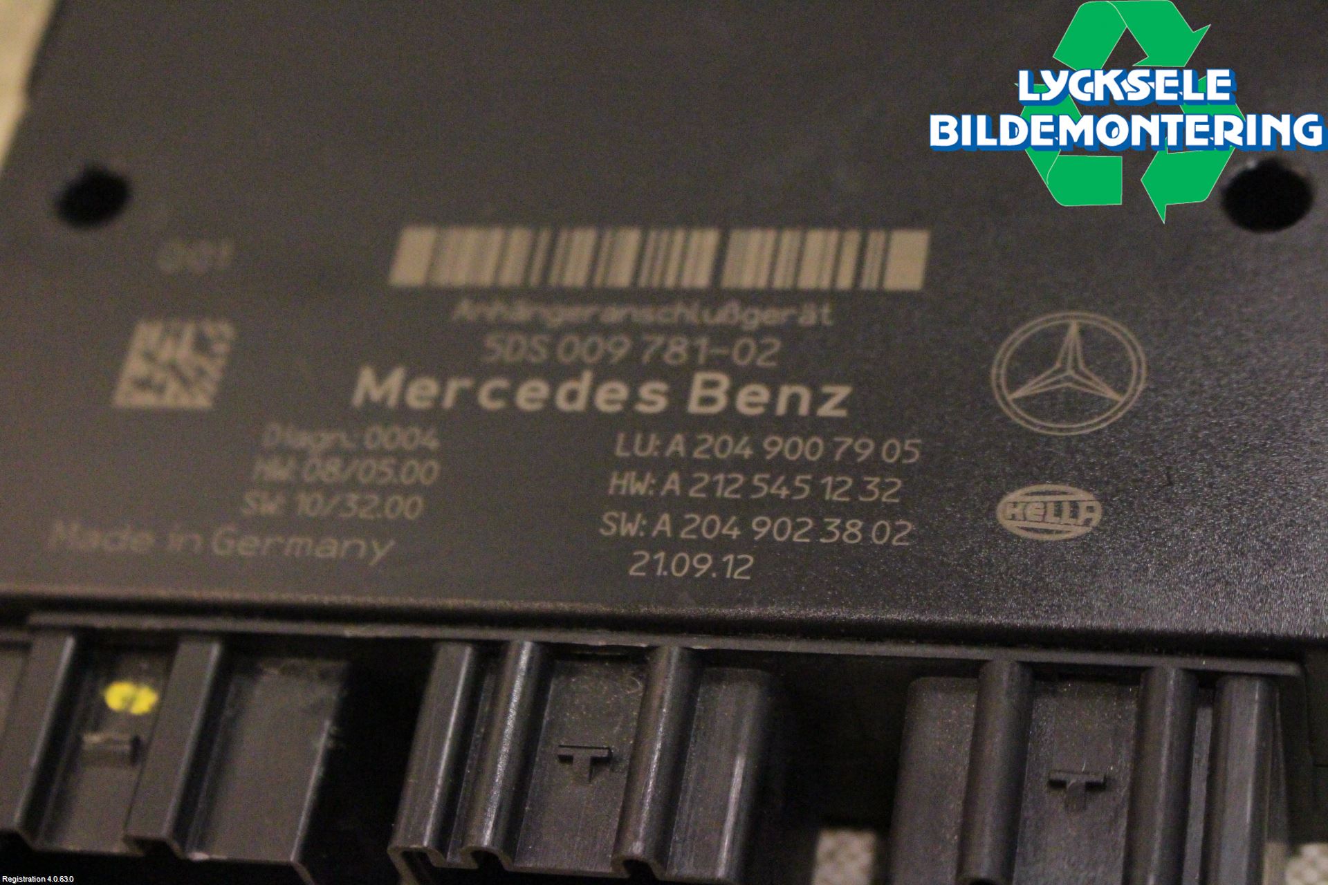 Mercedes-Benz MB E-KLASS (W212) 09-16 Styrenhet Dragkrok
